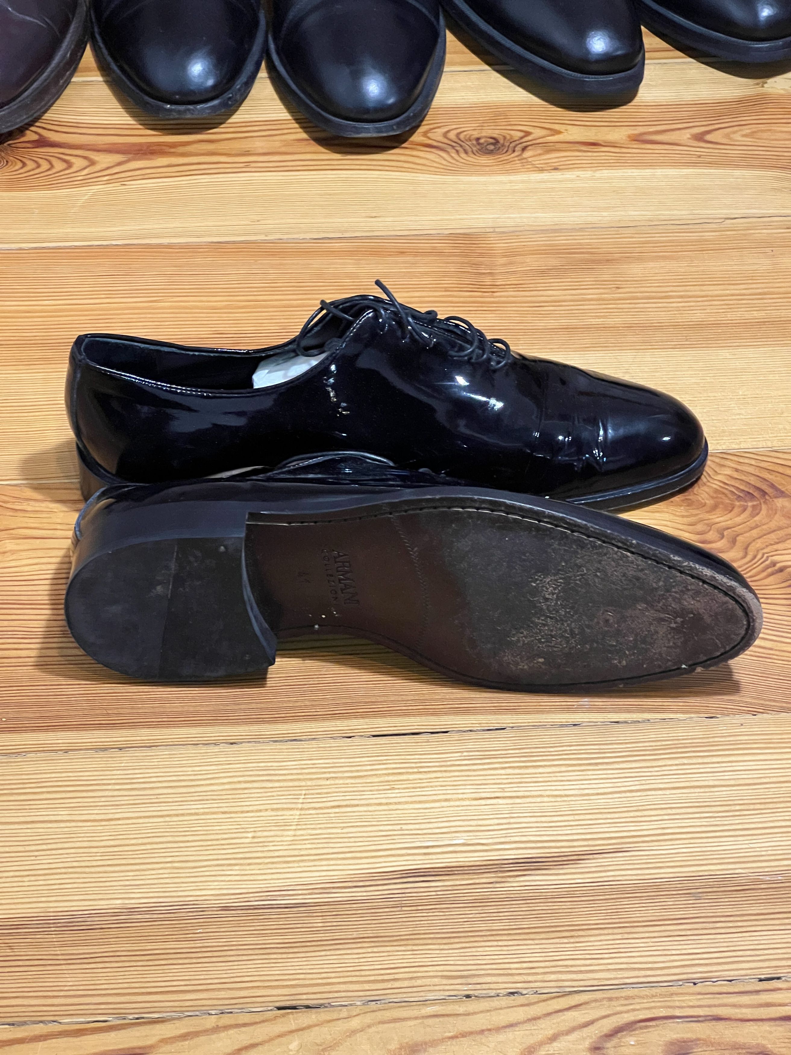 Armani Armani patent leather oxfords Size US 8 / EU 41 - 1 Thumbnail