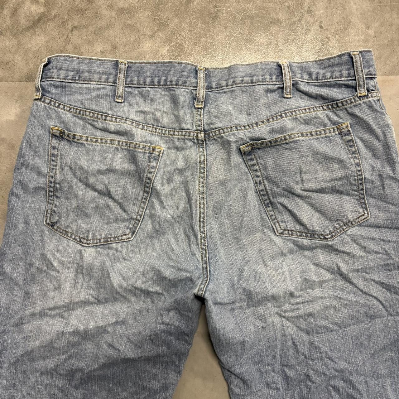 Vintage Crazy Vintage Y2K/2000s Super Baggy Super Wideleg Medium Wash Denim Jeans! Size US 40 / EU 56 - 7 Thumbnail