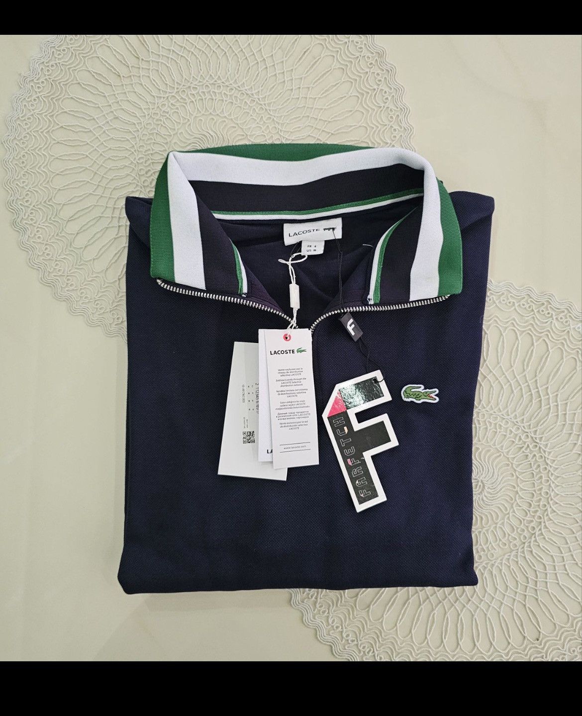 Lacoste Lacoste Half Zip Sweatshirt – Size M – Navy Size US M / EU 48-50 / 2 - 3 Thumbnail