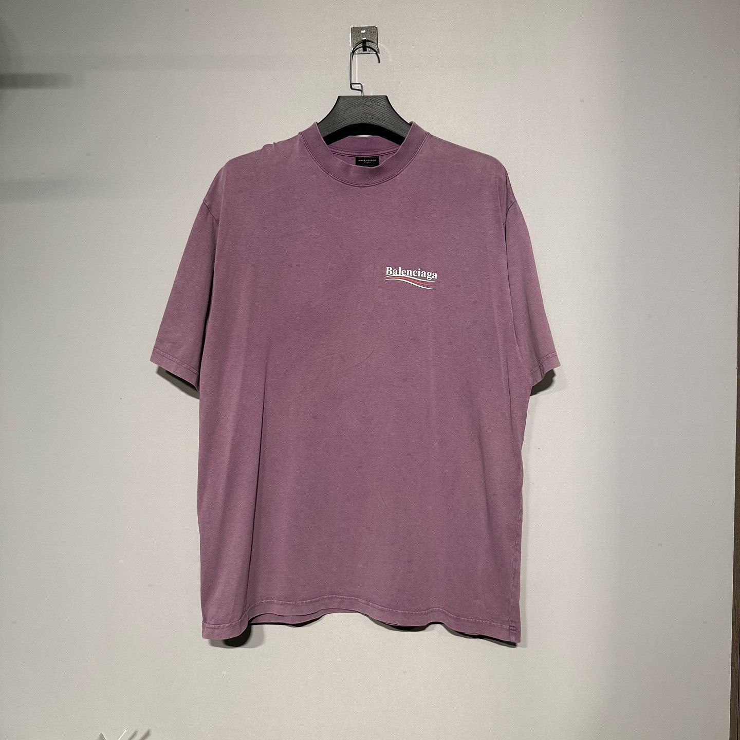 Balenciaga Balenciaga Wave Logo T-Shirt Size L Size US L / EU 52-54 / 3 - 1 Thumbnail