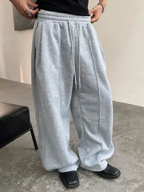 Japanese Brand Kimura x Asai Grey loose fit sweatpants baggy Wide Leg Size US 34 / EU 50 - 2 Thumbnail