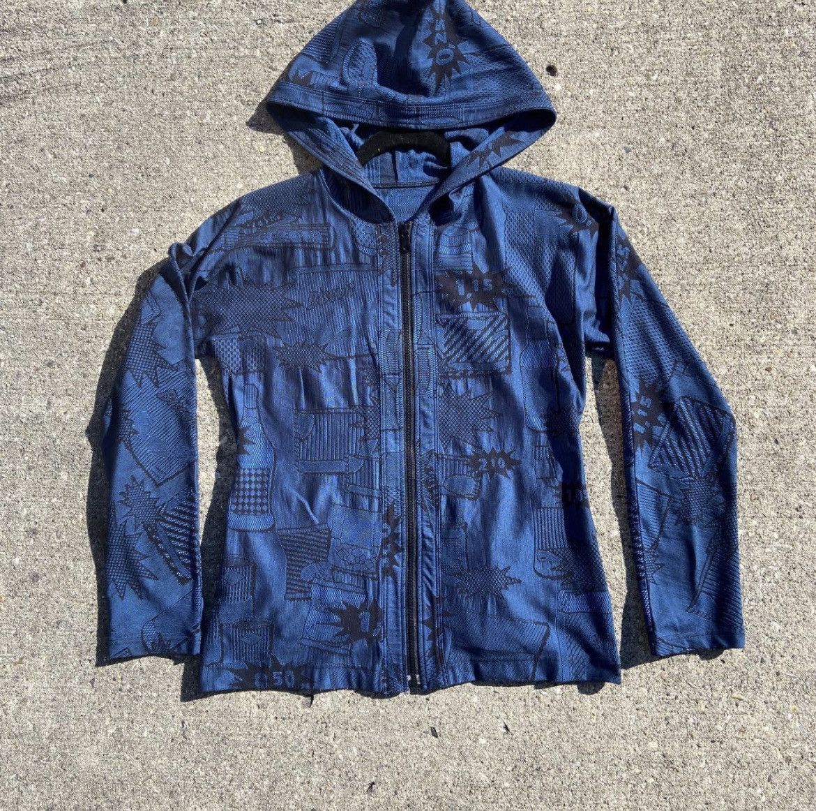 Pleats Please Issey Miyake Issey Miyake APOC Cartoon Graphic Zip-up Hoodie Size US S / EU 44-46 / 1 - 1 Thumbnail