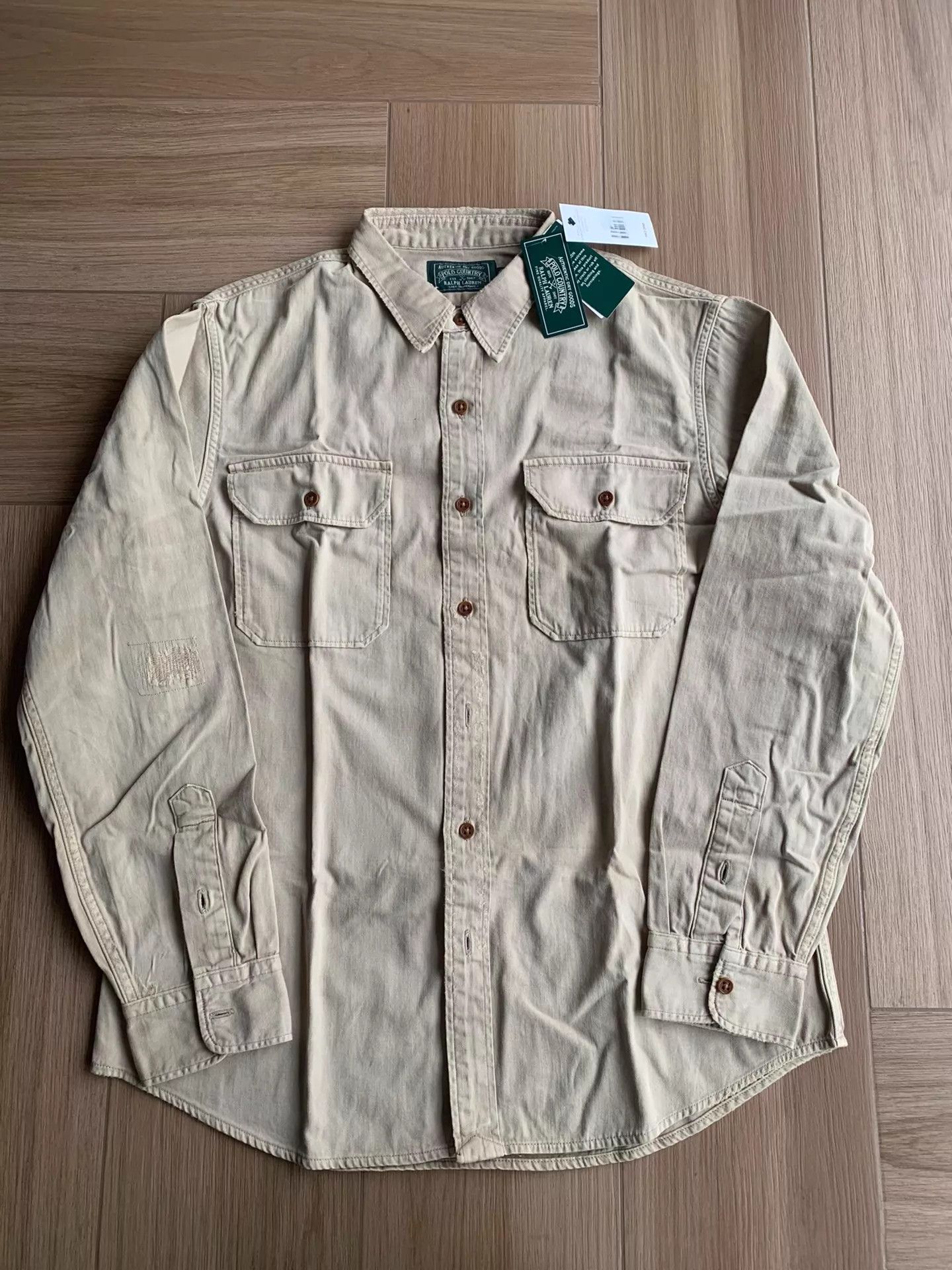 Polo Ralph Lauren Ralph Lauren Country Heavy Distressed Long Sleeve Shirt Size US L / EU 52-54 / 3 - 1 Thumbnail