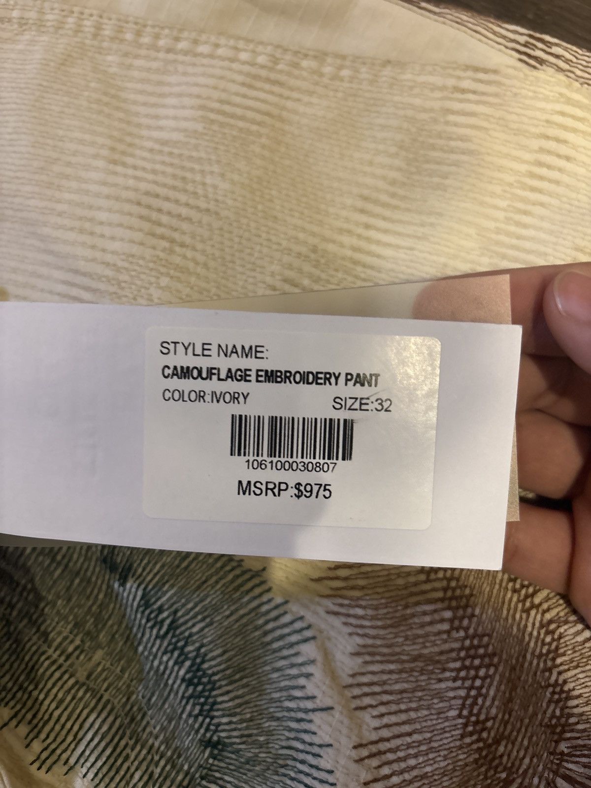 Who Decides War camouflage embroidery pant Size US 32 / EU 48 - 3 Thumbnail