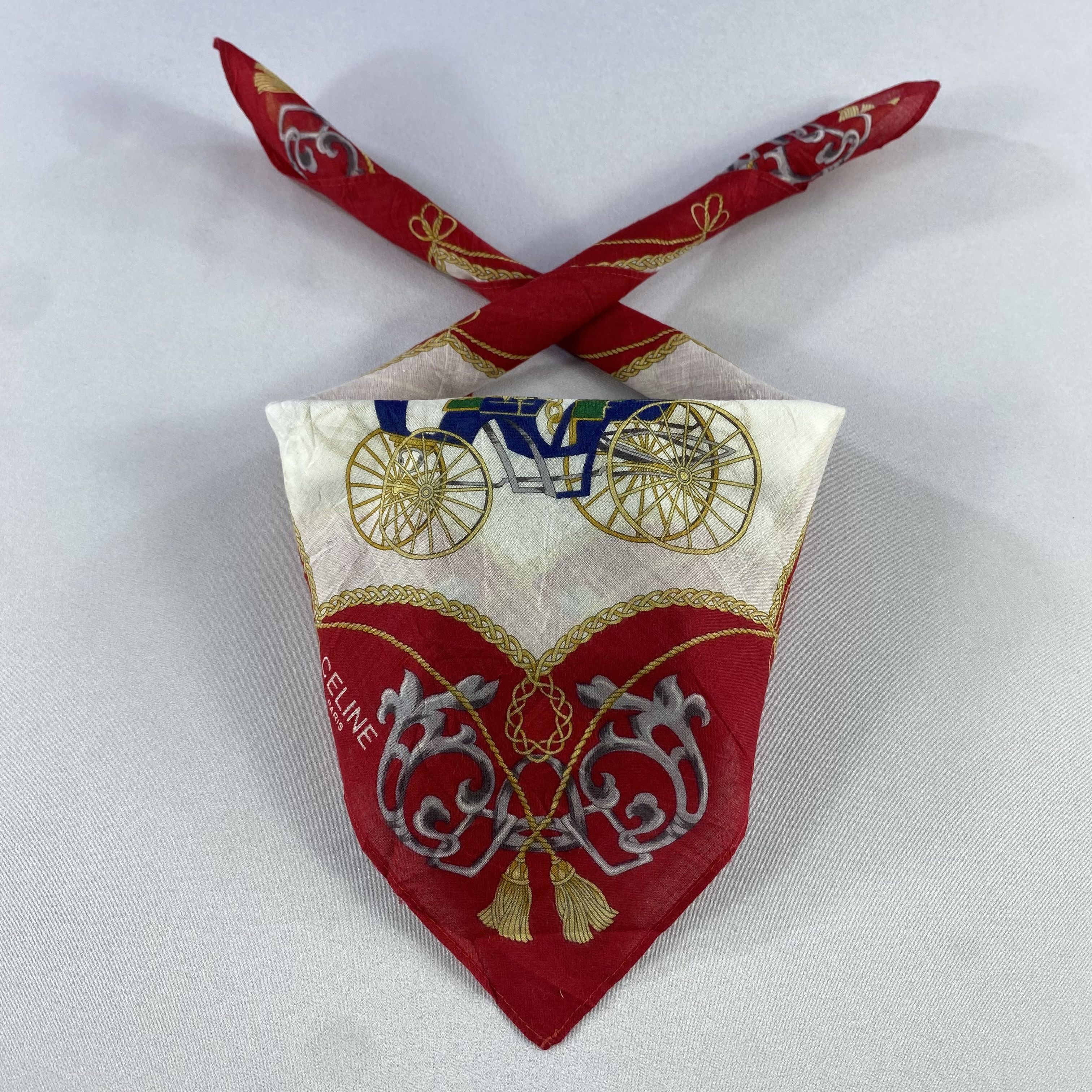 Celine × Vintage Celine Bandana/ Handkerchief / Neckerchief Size ONE SIZE - 1 Thumbnail