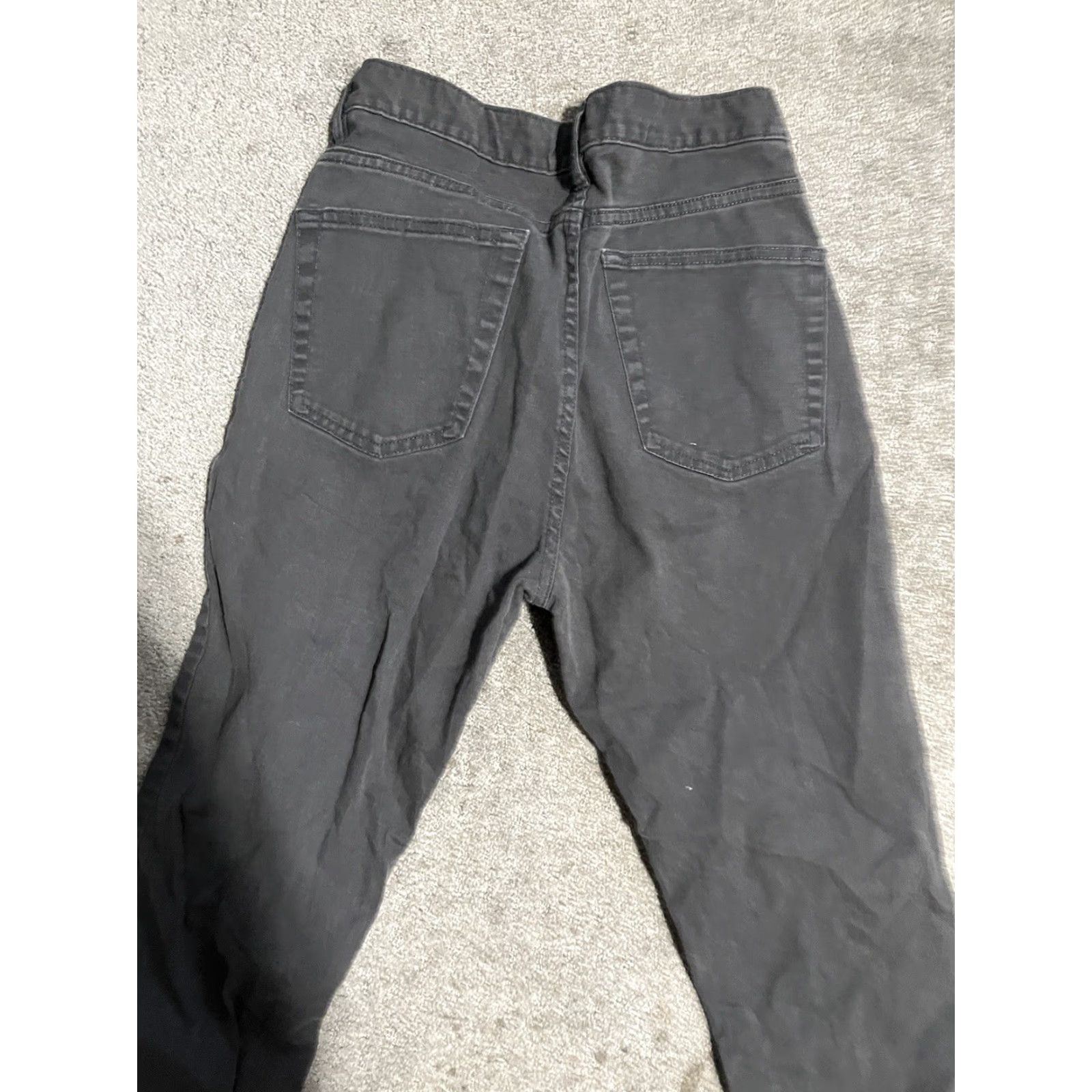 H&M H&M Men's Slim Fit Stretch Flat Front Denim Pants Gray Flat Front Slacks Size 29x29 Pants Men Gray Slimming Front Zip Mens Size US 29 - 4 Thumbnail