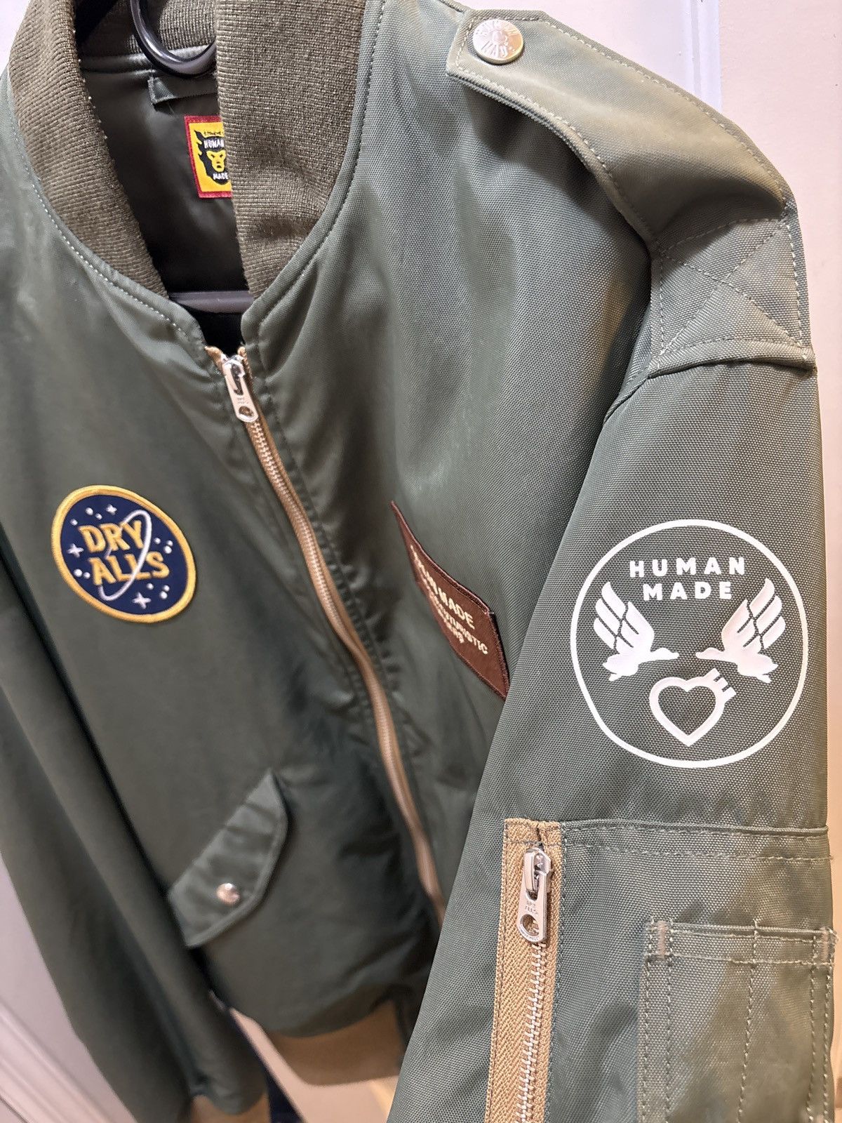 Human Made Human Made Bomber Jacket Olive Drab Size US XL / EU 56 / 4 - 2 Thumbnail