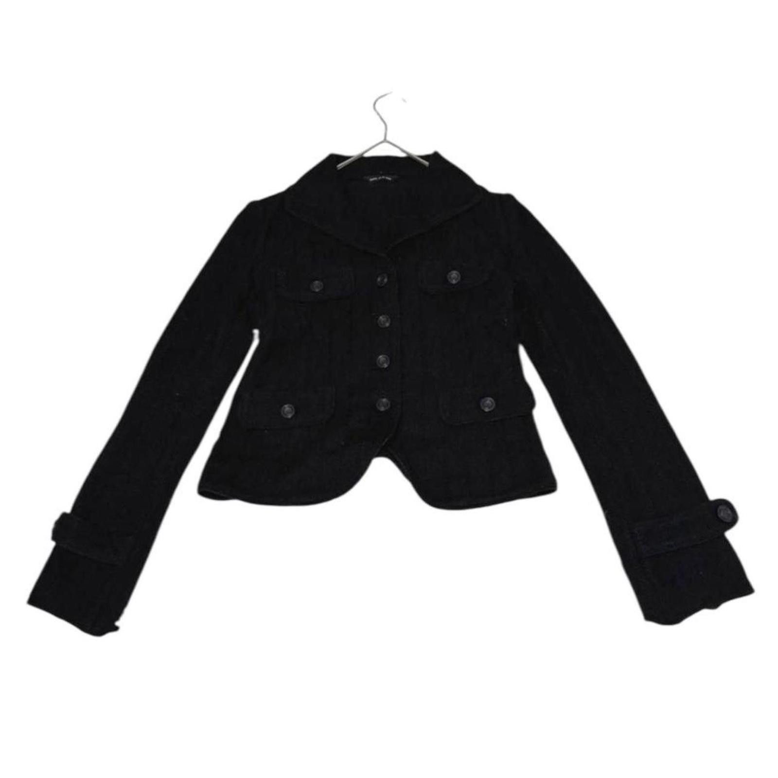 Other Comme ca du mode grunge 2000s style black wool jacket Size XS / US 0-2 / IT 36-38 - 1 Thumbnail