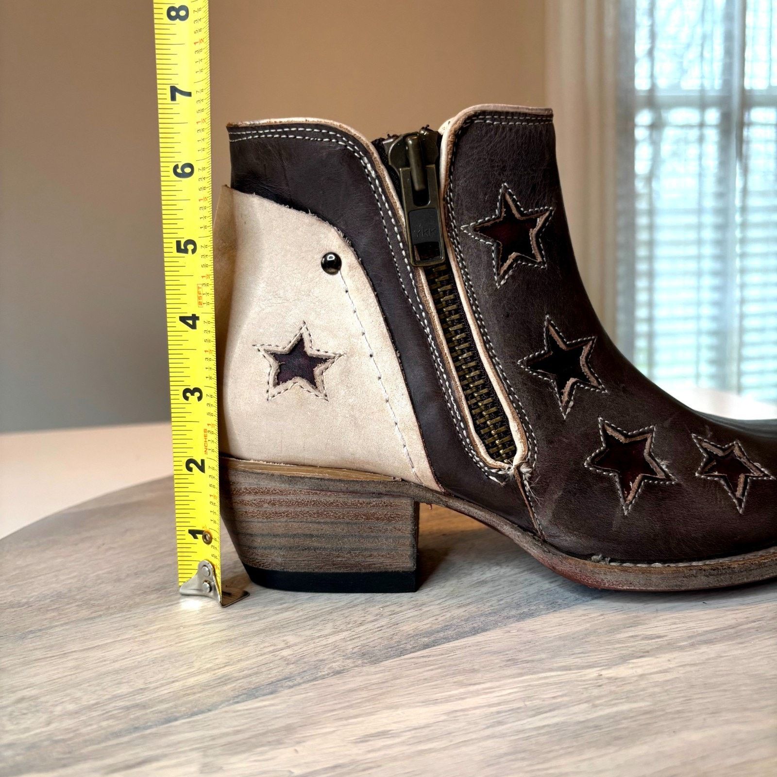 FREEBIRD Freebird Weaver Leather Ankle Boots Brown Western Women's 8 Size US 8 / IT 38 - 11 Thumbnail