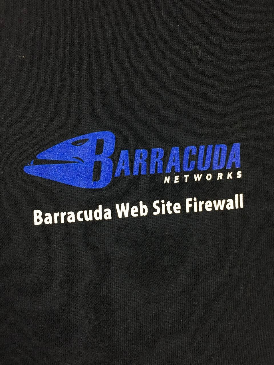 Vintage Vtg Barracuda Networks Web Site Firewall Tech Promo Tee Size US L / EU 52-54 / 3 - 7 Thumbnail