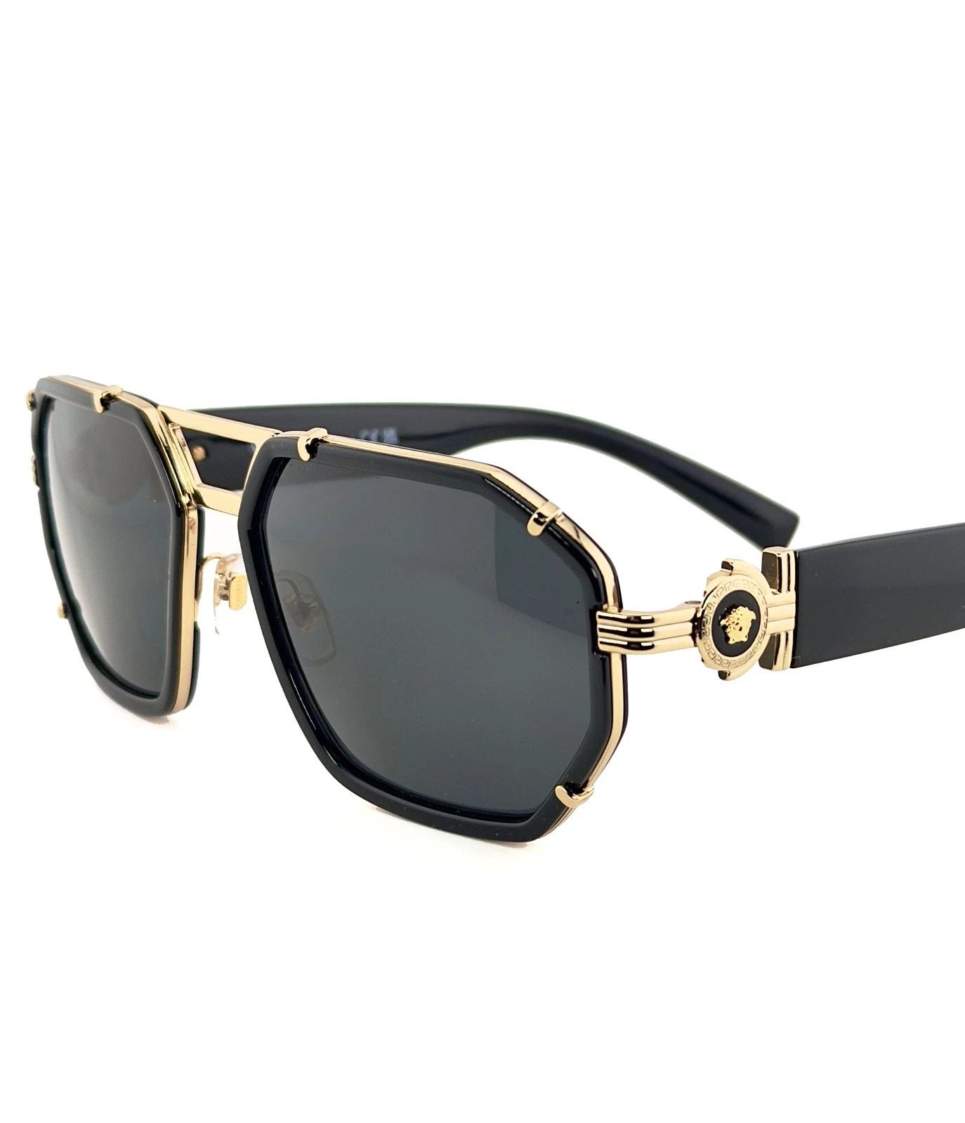 Versace VERSACE GRECA Pilot 2228 VE2228 Square Aviator Sunglasses Size ONE SIZE - 8 Thumbnail