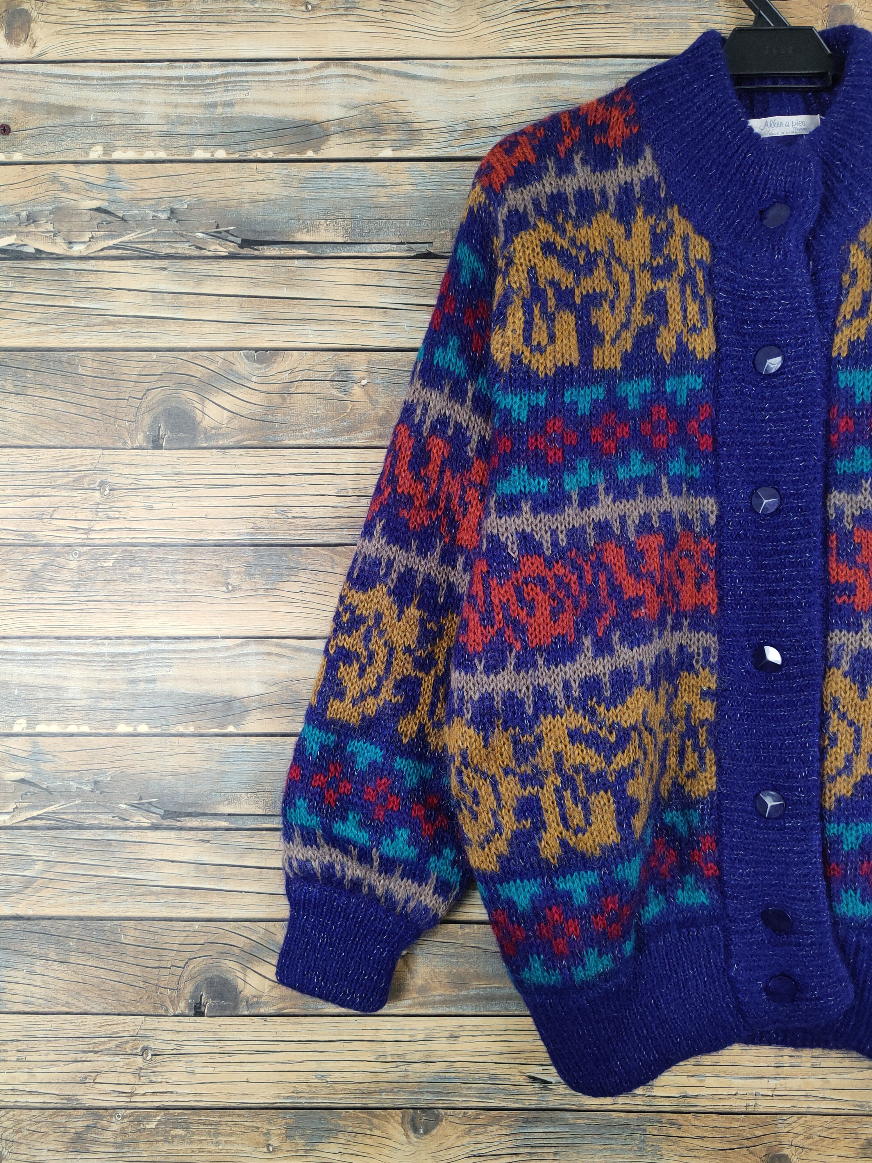 Japanese Brand Allen a Pieo vintage art japan Knitwear Sweaters #W1008 Size US M / EU 48-50 / 2 - 3 Thumbnail