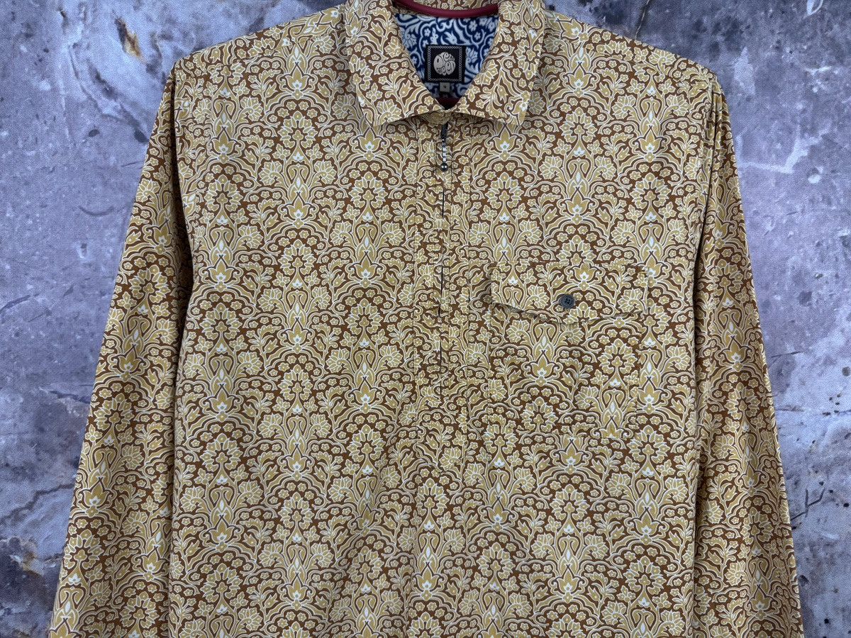 Pretty Green Pretty Green Paisley Half Zip Shirt Festival Mod Casual Size US S / EU 44-46 / 1 - 3 Thumbnail