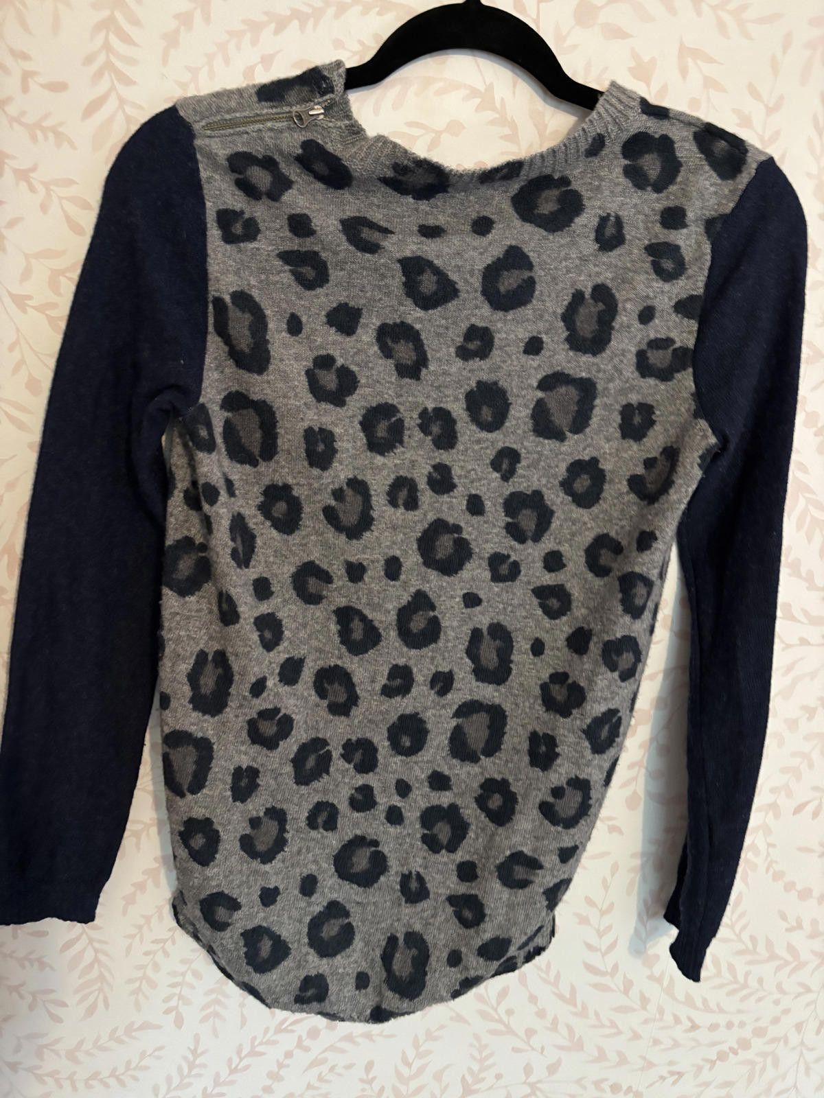 Designer Gossip Girl Rebecca Taylor leopard print sweater S Cashmere Size S / US 4 / IT 40 - 7 Thumbnail