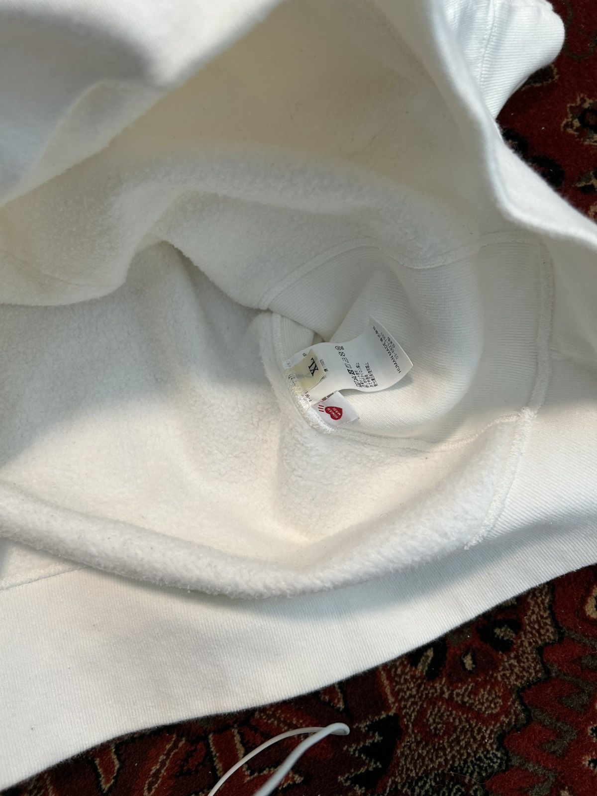 Human Made White i know nigo too human made hoodie Size US XL / EU 56 / 4 - 4 Thumbnail