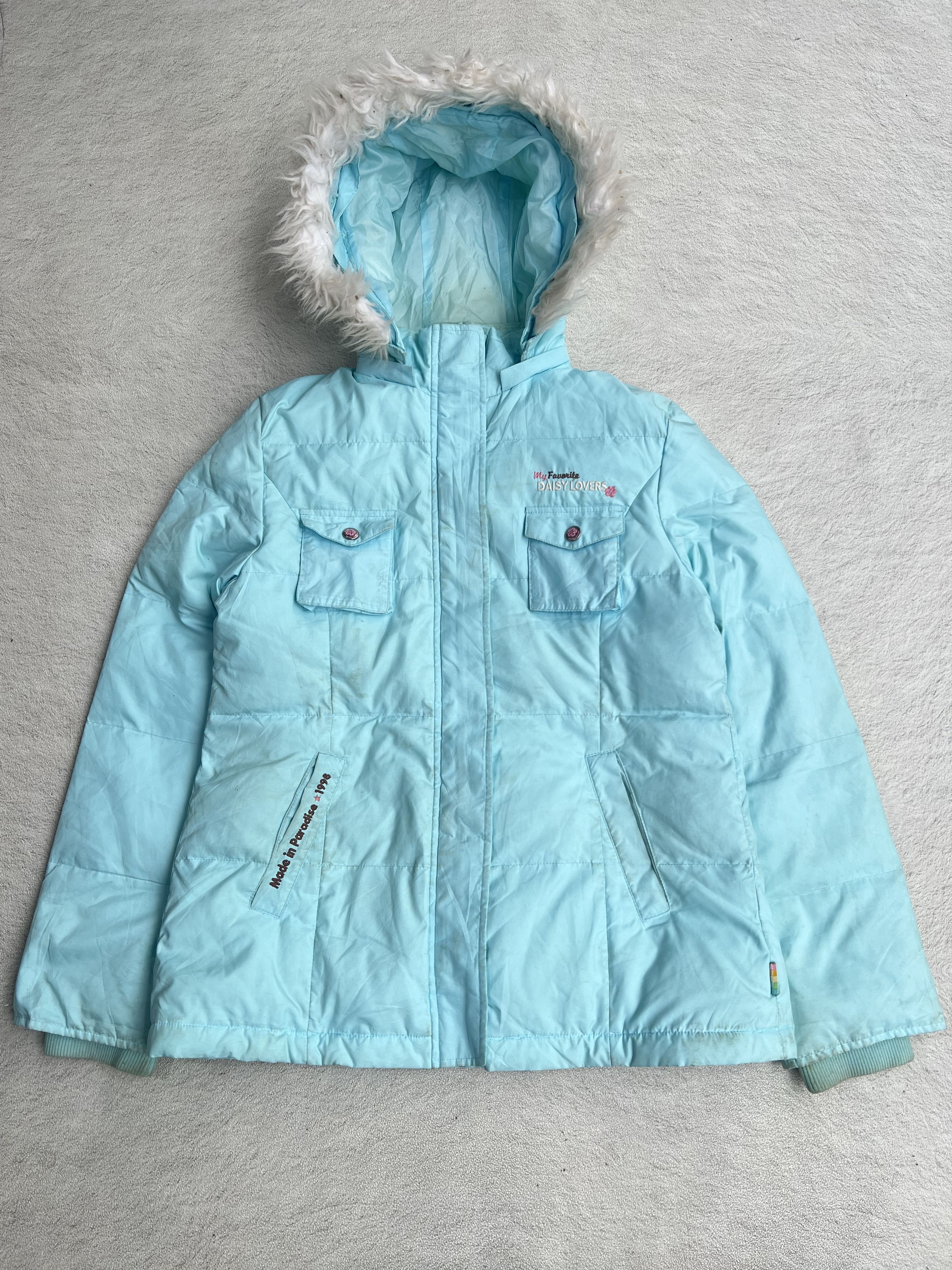 Angel Blue 2000s Daisy Lover Hysteric Poem Cute Down Fur y2k Lgb Ifsix Size US M / EU 48-50 / 2 - 2 Thumbnail
