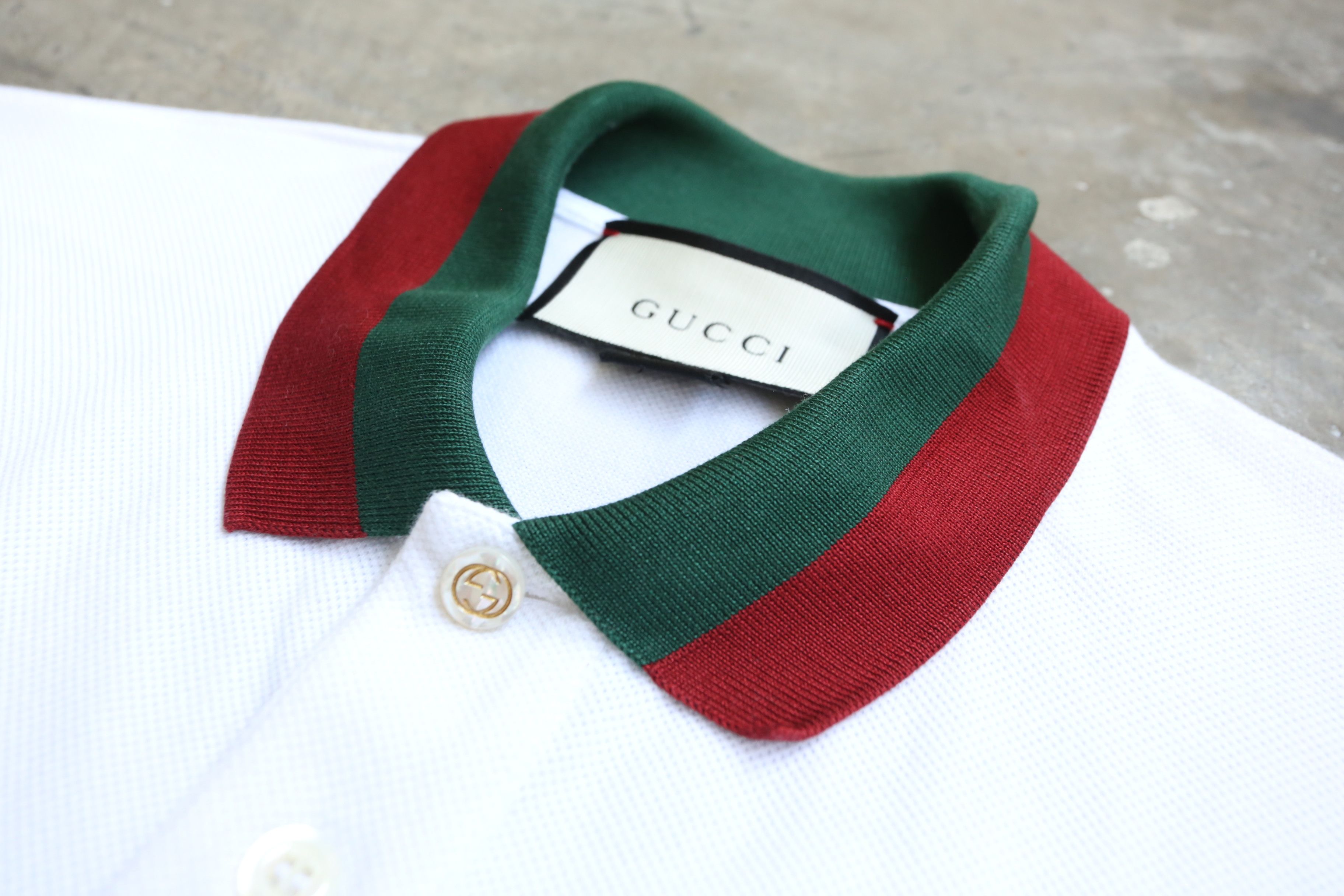 Gucci Gucci - 2021 - Web Collar Polo Size US L / EU 52-54 / 3 - 5 Thumbnail