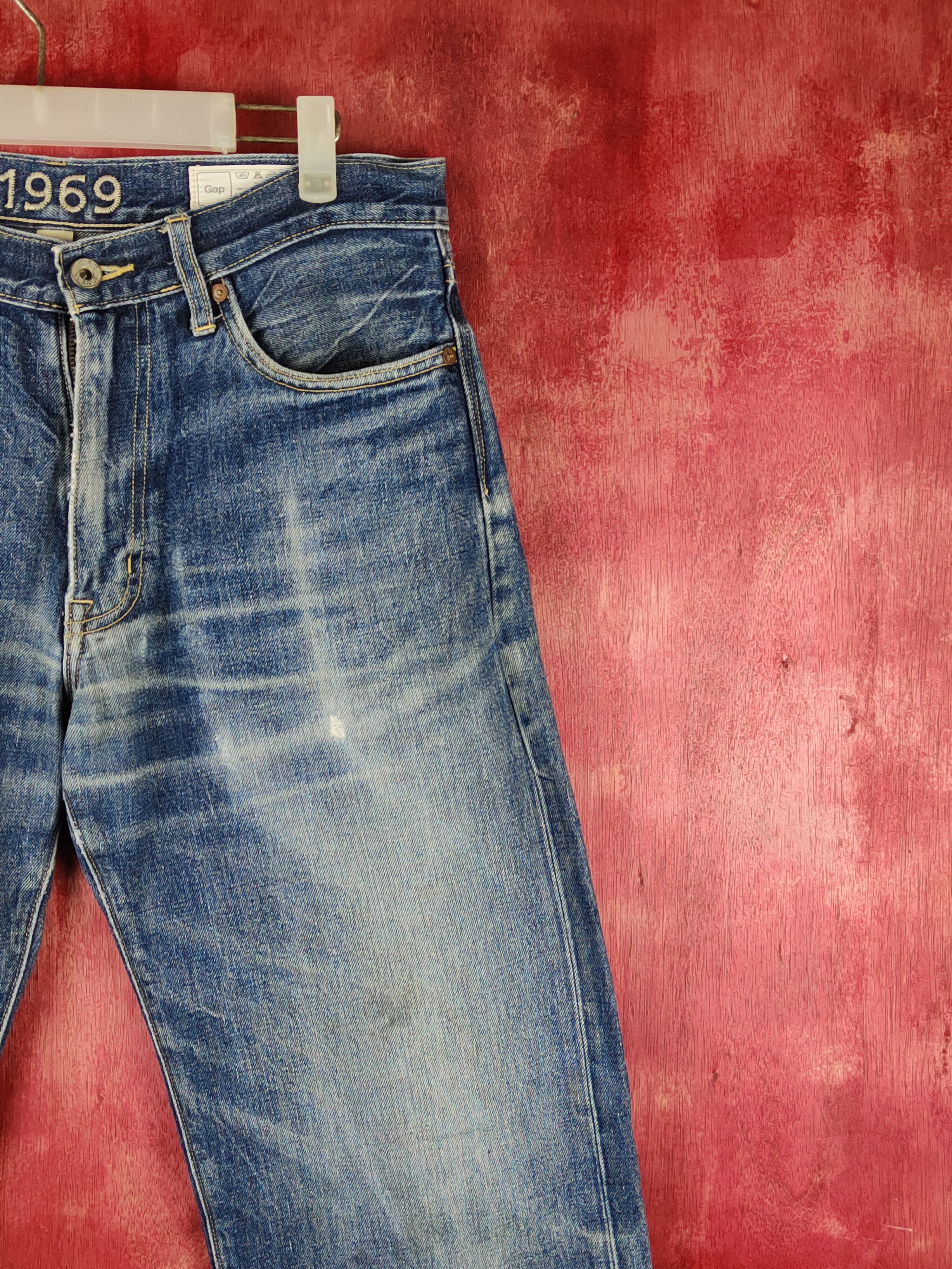 Gap Gap Dark Blue 1969 vintage jeans Denim pants #S1514 Size US 32 / EU 48 - 5 Thumbnail