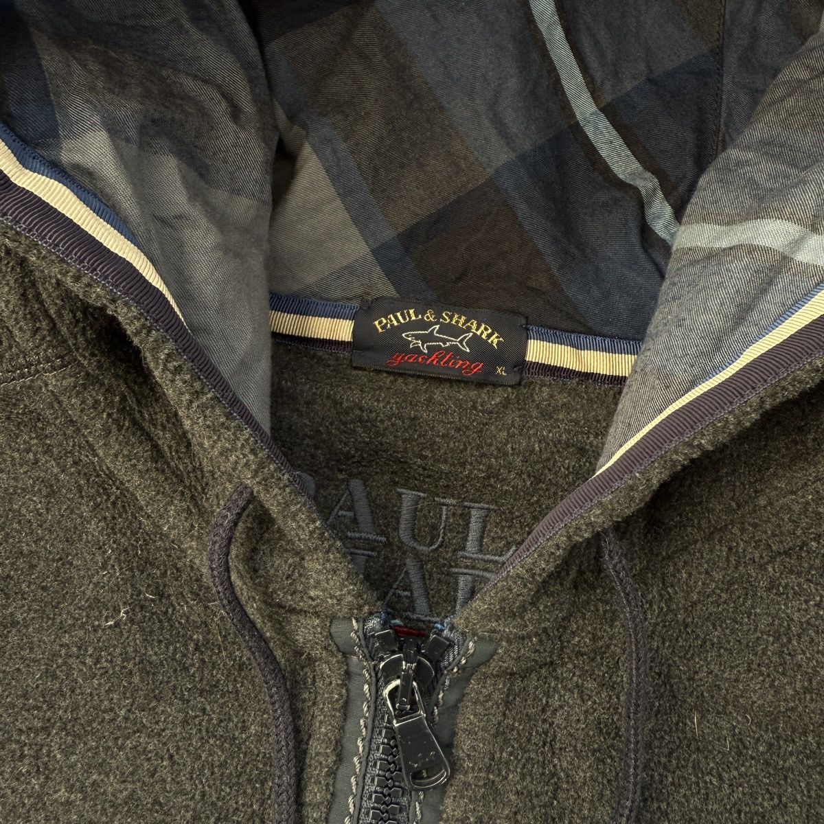 Paul & Shark Paul & Shark Aspen Fleece Gray Zip Hoodie Size US XL / EU 56 / 4 - 4 Thumbnail