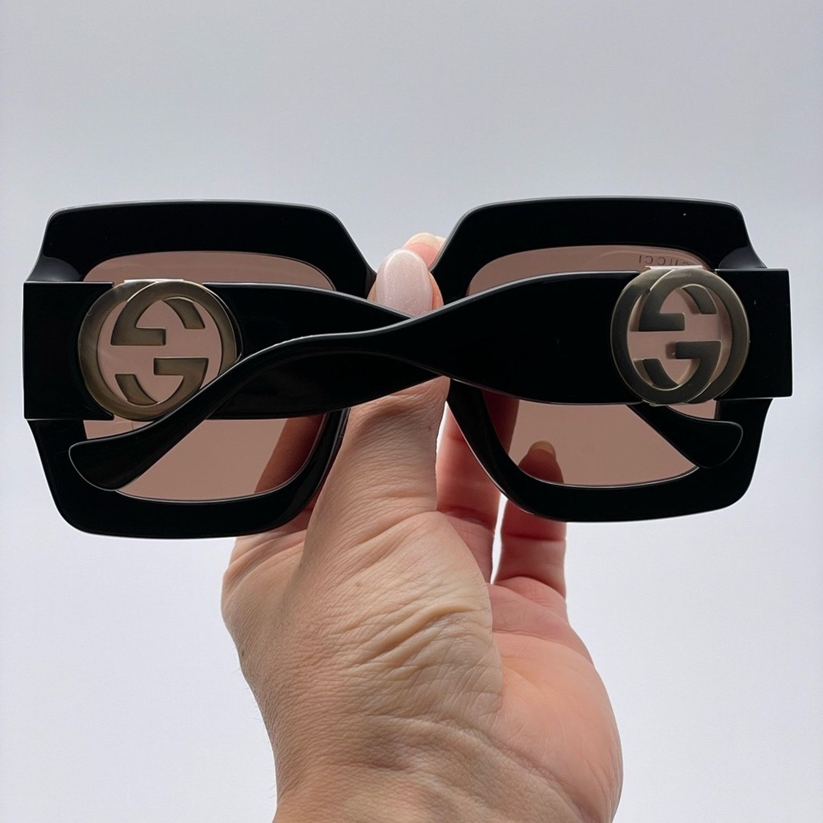 Gucci BRAND NEW GUCCI GG1022S 005 With Chain Black/Brown Woman Size ONE SIZE - 8 Thumbnail