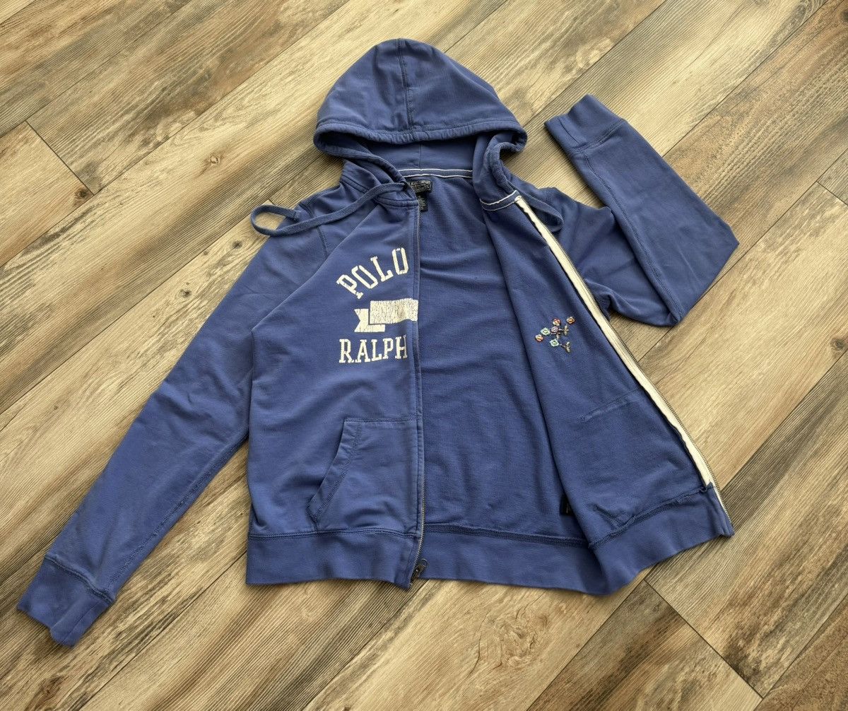 Polo Ralph Lauren Vintage Polo Jeans Ralph Lauren Blue Full zip up hoodie L Size L / US 10 / IT 46 - 6 Thumbnail