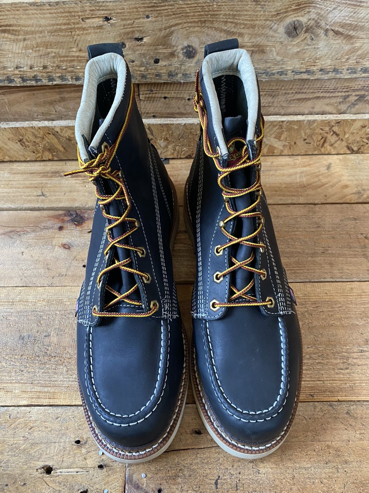 Thorogood Thorogood ‘8 black leather moc-toe boots sz 11.5 Size US 11.5 / EU 44-45 - 9 Thumbnail