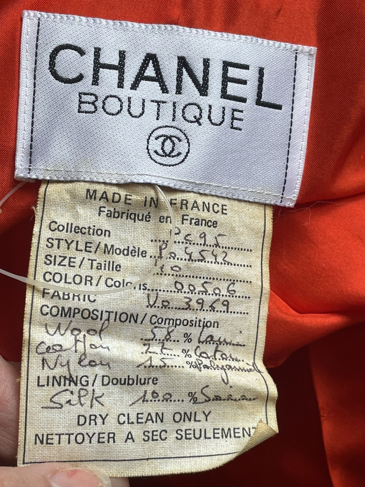 Chanel CHANEL. Tweed jacket. Spring 1995 vintage Size M / US 6-8 / IT 42-44 - 12 Thumbnail