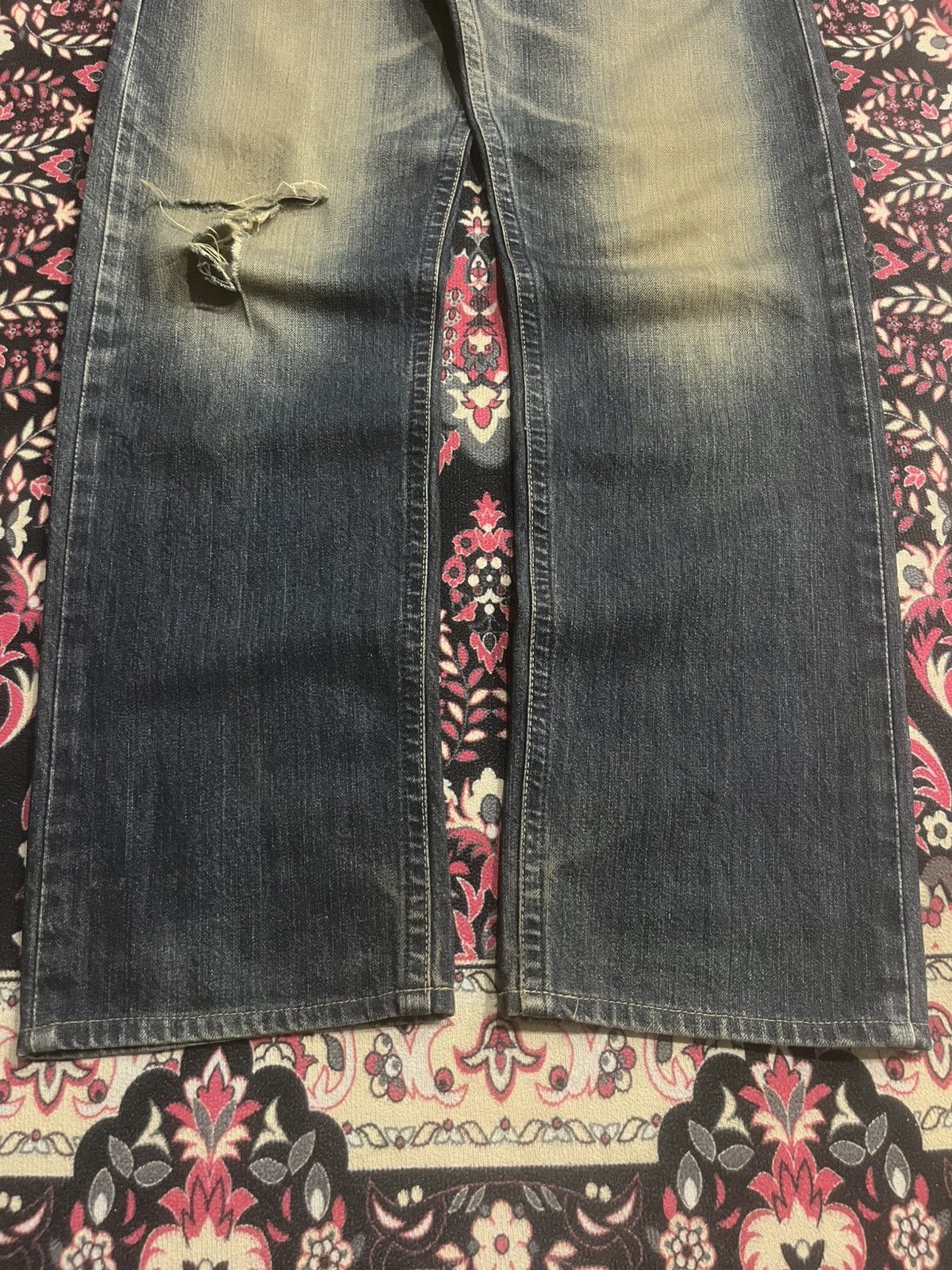 Edwin Edwin XVS Rusty Faded Washed Distressed Straight Leg Jeans Size US 30 / EU 46 - 9 Thumbnail