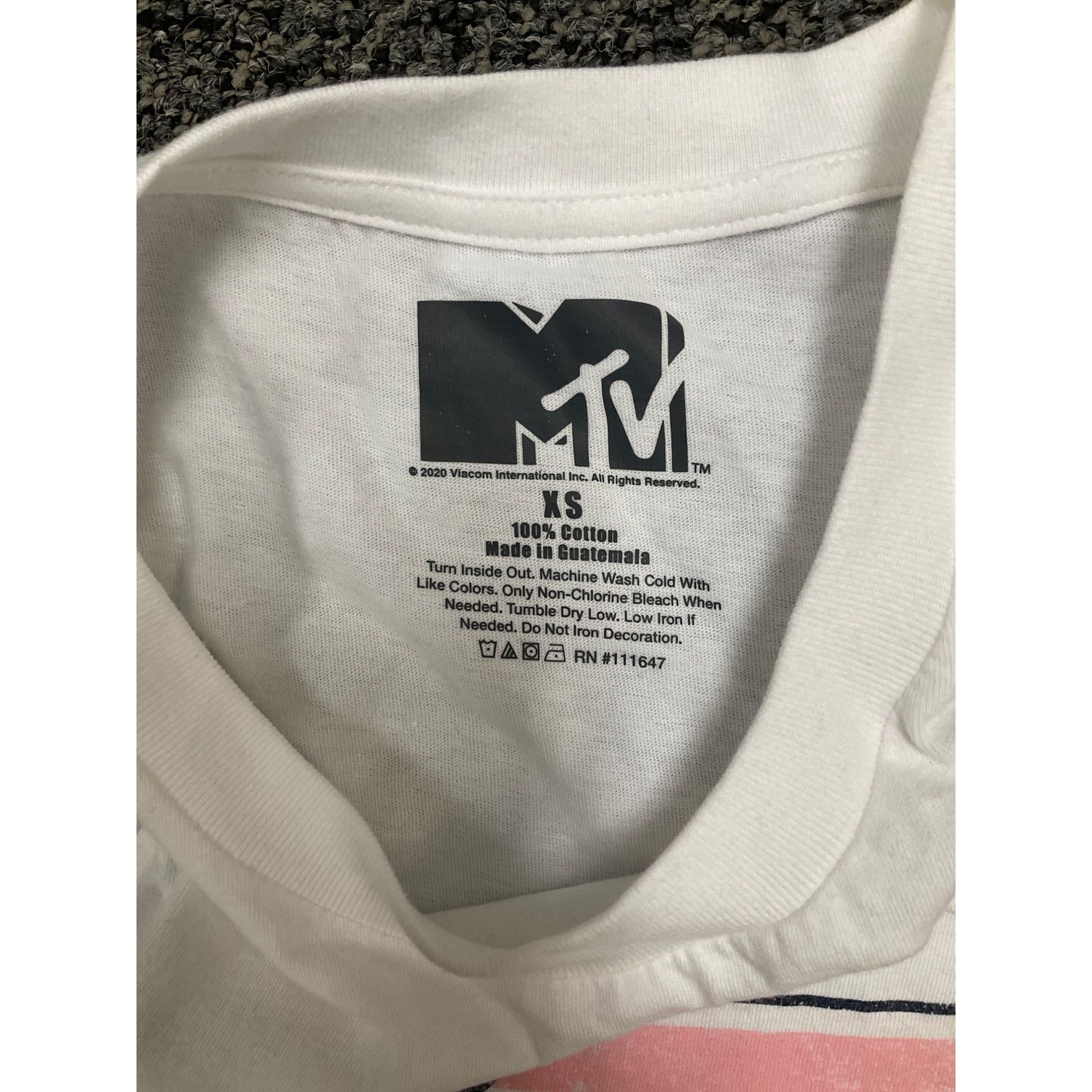 Mtv MTV Retro Sleeveless Tank Top XS White Cotton Americana Flag Size XS / US 0-2 / IT 36-38 - 3 Thumbnail