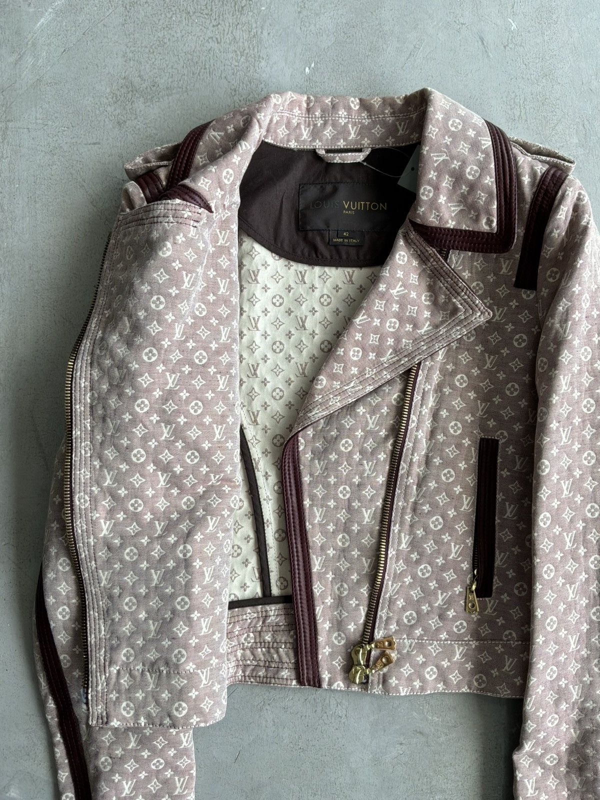 Louis Vuitton Louis Vuitton - Marc Jacobs - Monogram Biker Jacket Size M / US 6-8 / IT 42-44 - 8 Thumbnail