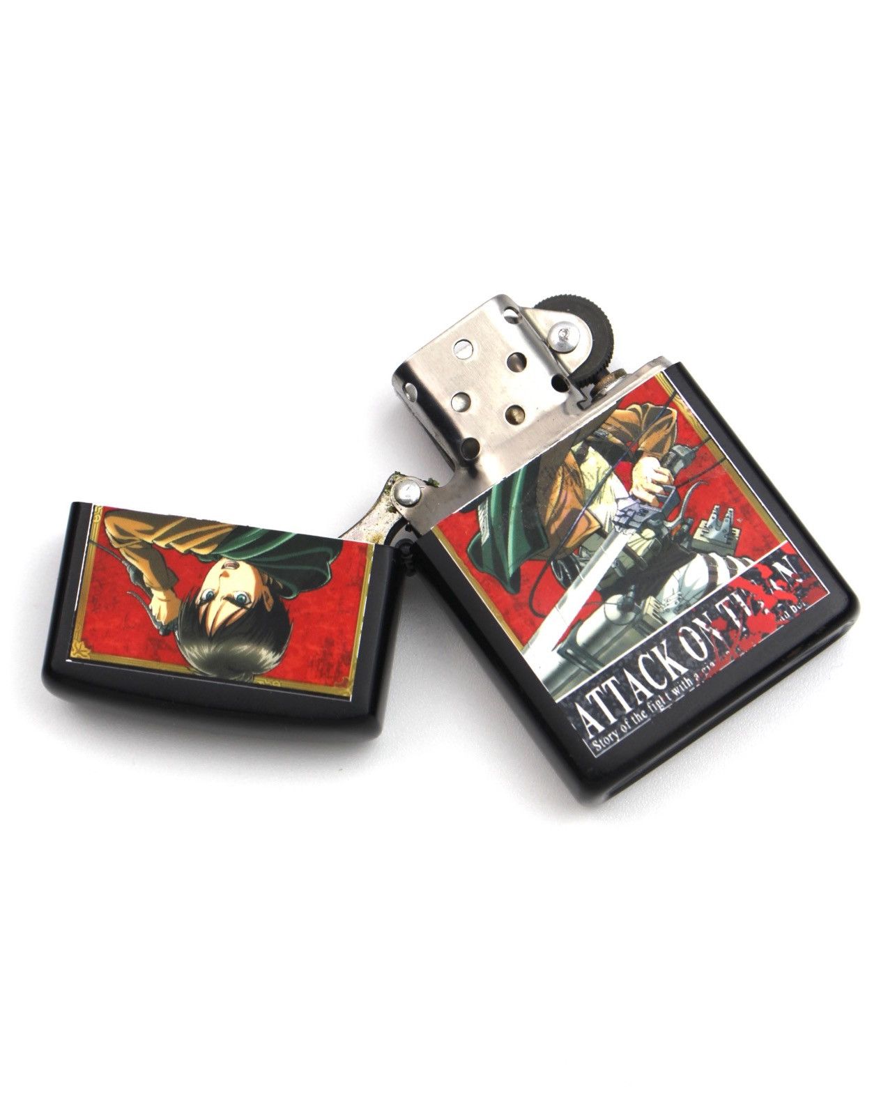 Hysteric Glamour 2000S ATTACK ON TITAN “EREN” BLACK FLIP-TOP LIGHTER Size ONE SIZE - 2 Thumbnail