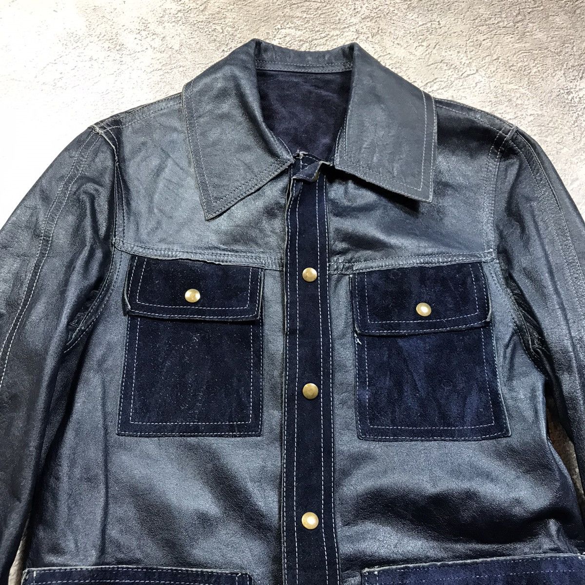 Vintage Vintage 90s Oversized Workwear Chore Coat Streetwear Logo L Size L / US 10 / IT 46 - 3 Thumbnail