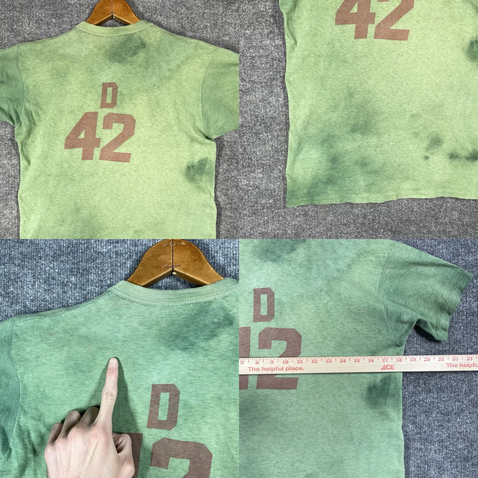 Vintage VINTAGE Squadron Officer School T Shirt Mens M Healthknit Air Force Green 50s 60s Graphic Tee Military/Landgirl Mens Size US M / EU 48-50 / 2 - 8 Thumbnail
