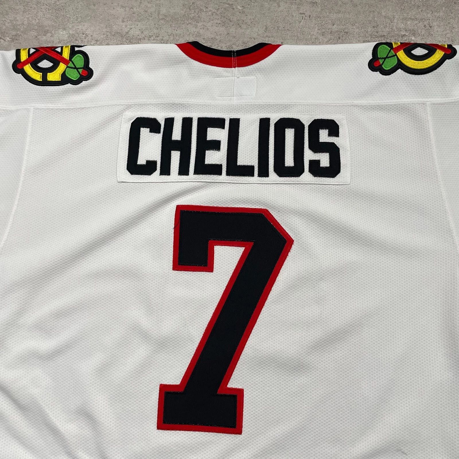 NHL × Starter × Vintage CHICAGO BLACKHAWKS CHRIS CHELIOS #7 STARTER HOCKEY JERSEY L Size US L / EU 52-54 / 3 - 4 Thumbnail
