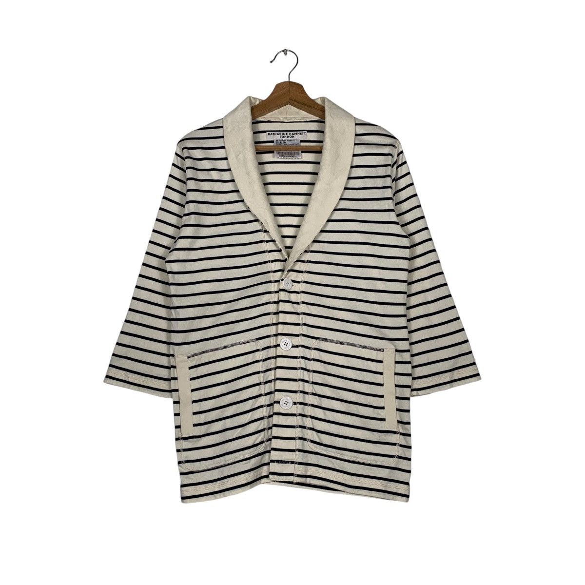 Katharine Hamnett London Katherine Hamnett London Stripe Jacket Size L / US 10 / IT 46 - 1 Thumbnail