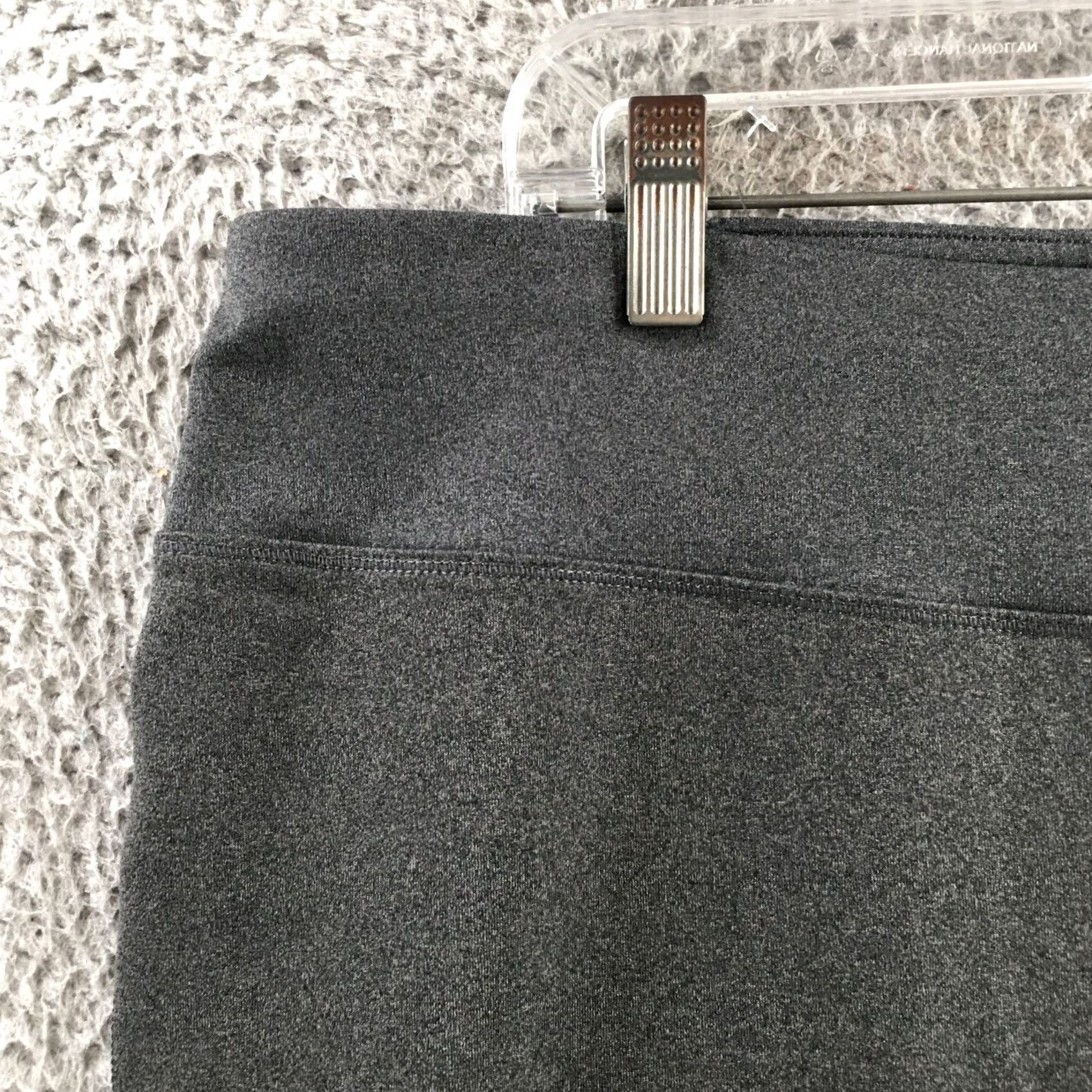 Vintage Just My Size Hanes Leggings Womens 3X Gray Activewear Pull On Elastic Waist NEW Size 40" / US 18 - 3 Thumbnail