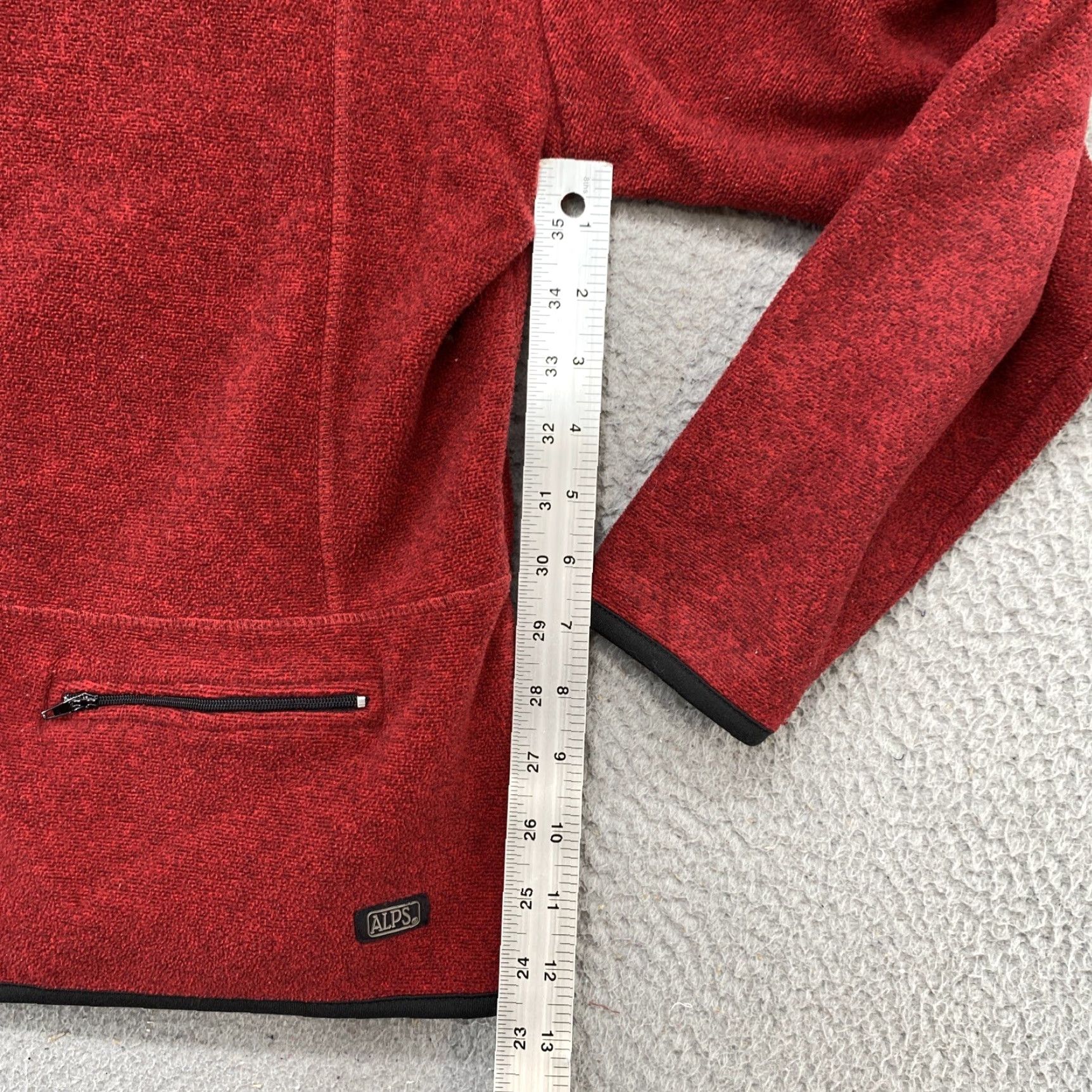 Vintage VINTAGE Alps Women’s Red Fleece Full Zip Jacket XL Size Outdoor 90s Pockets Collared Size XL / US 12-14 / IT 48-50 - 6 Thumbnail