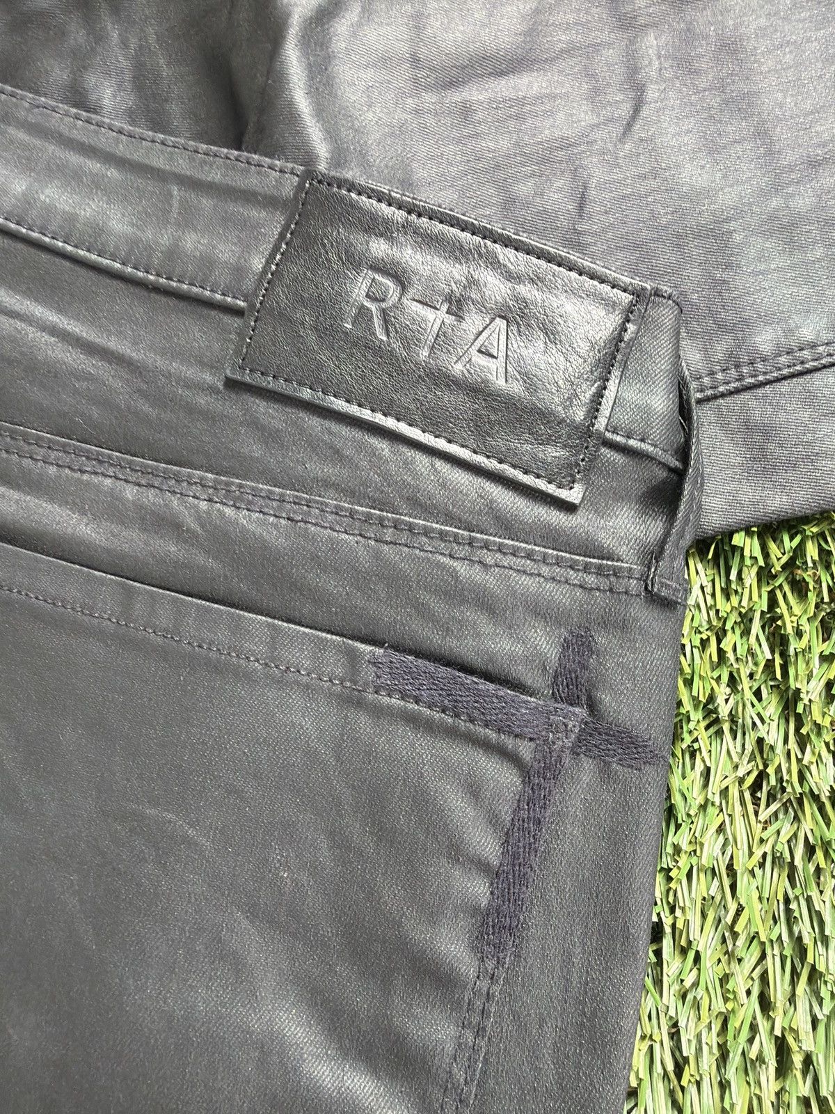 Rta RtA Coated Denim – Cross Detail (Size 38) Size US 38 / EU 54 - 11 Thumbnail