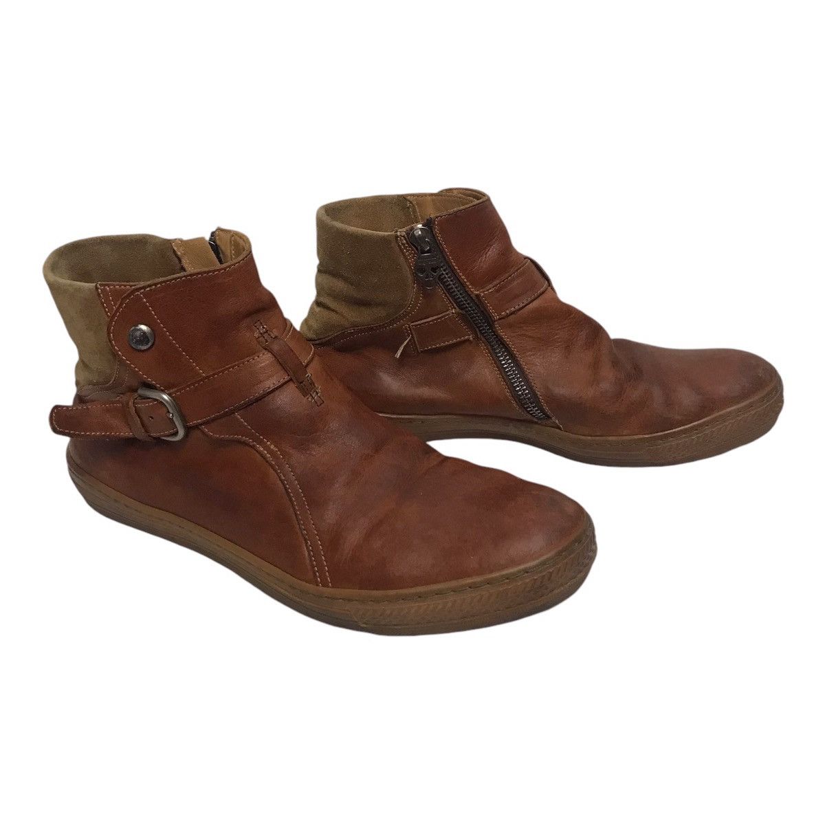 Alexander McQueen Alexander Mcqueen Brown Leather Boot Size US 11 / EU 44 - 1 Thumbnail
