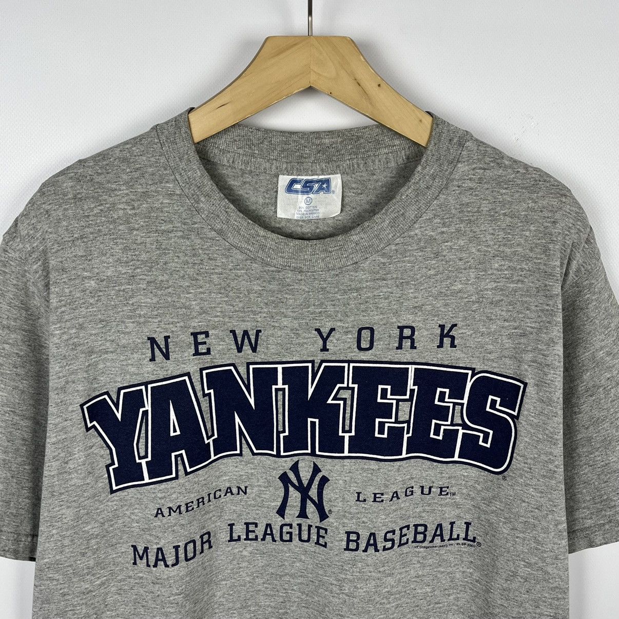 MLB Vintage New York Yankees MLB big logo y2k tee 2001 Size US M / EU 48-50 / 2 - 2 Thumbnail