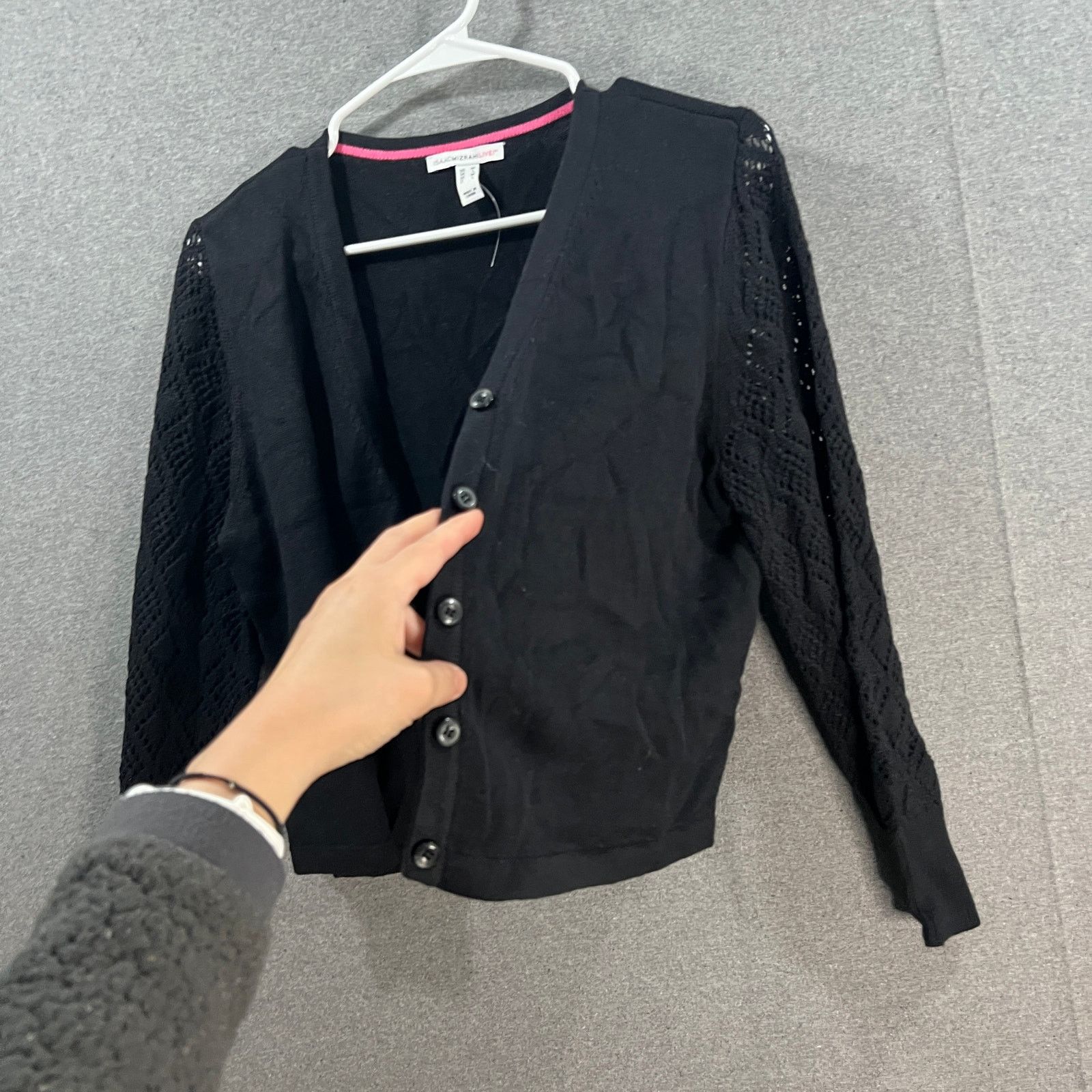 Isaac Mizrahi Isaac Mizrahi Live! Puff Sleeve Sweater Cardigan Pitch Size M / US 6-8 / IT 42-44 - 2 Thumbnail