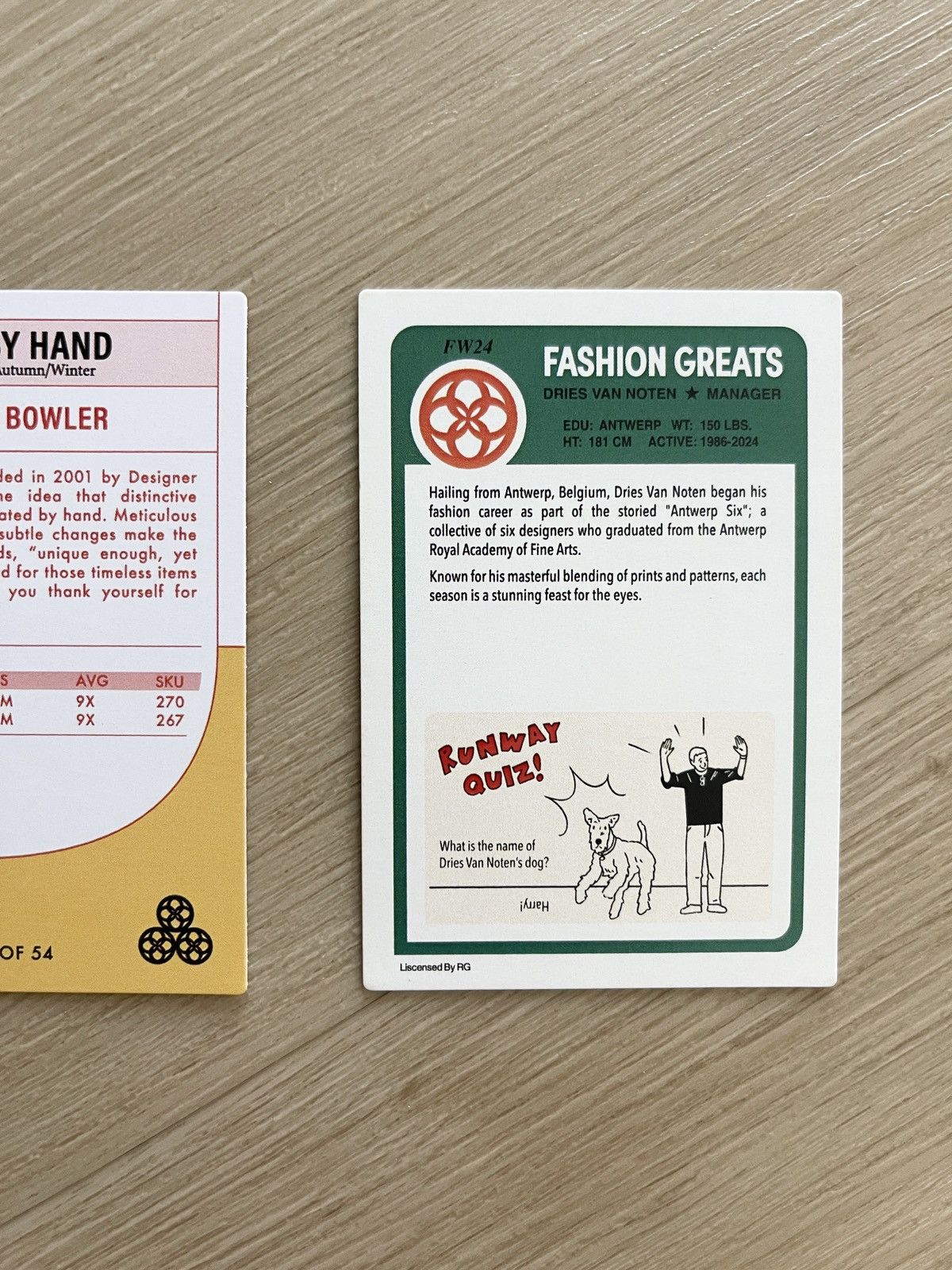 Japanese Brand STEAL! Roden Gray Fashion Designers All Stars Tracking Cards Size ONE SIZE - 6 Thumbnail