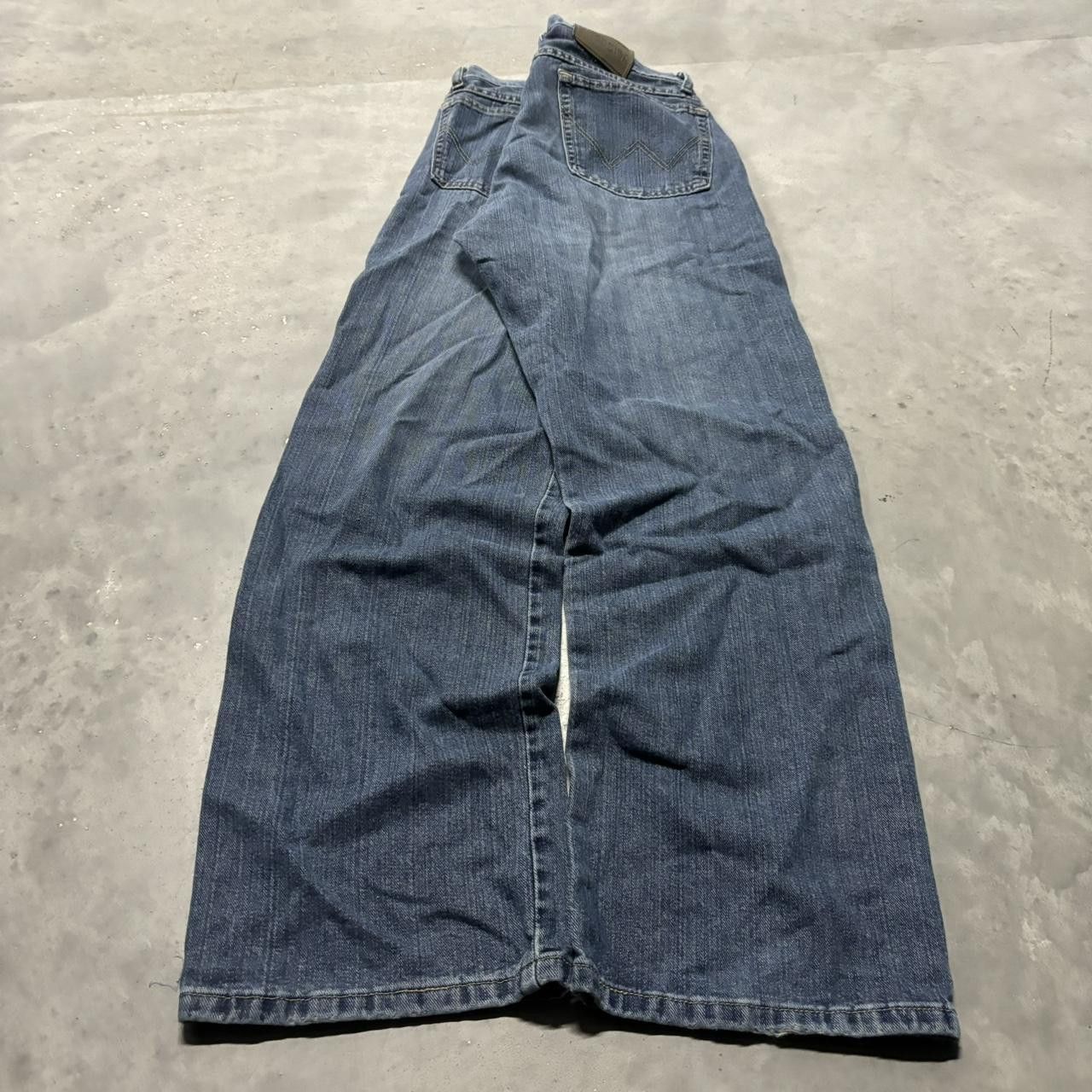 Japanese Brand × Vintage Crazy Vintage Y2K/2000s Grunge Medium Wash Denim Jeans! Size US 32 / EU 48 - 4 Thumbnail