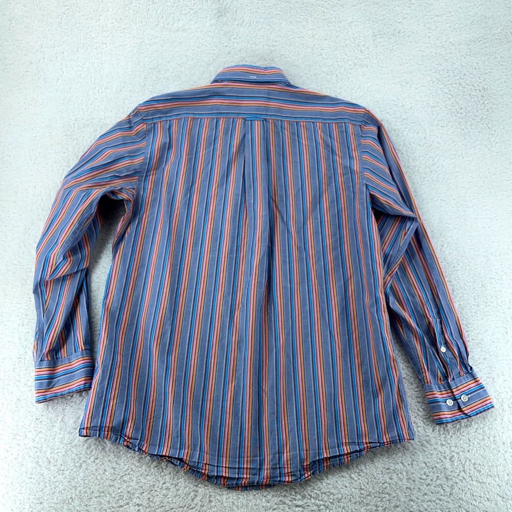 Faconnable Faconnable Shirt Mens L Colorful Striped Long Sleeve Collared Button-Down Size US L / EU 52-54 / 3 - 6 Thumbnail