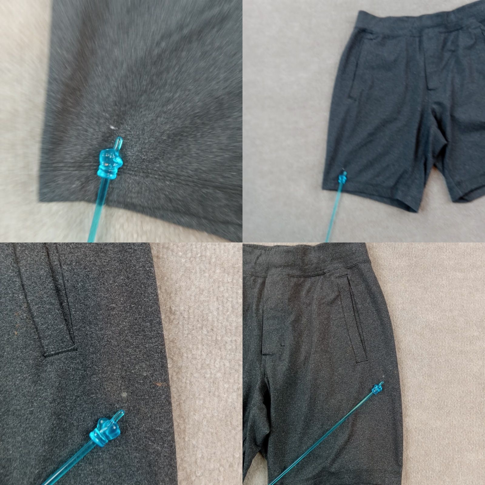 Lululemon Lululemon Athletic Shorts Mens Large Gray Elastic Waist Drawstring Pockets Gym Size US 31 - 8 Thumbnail