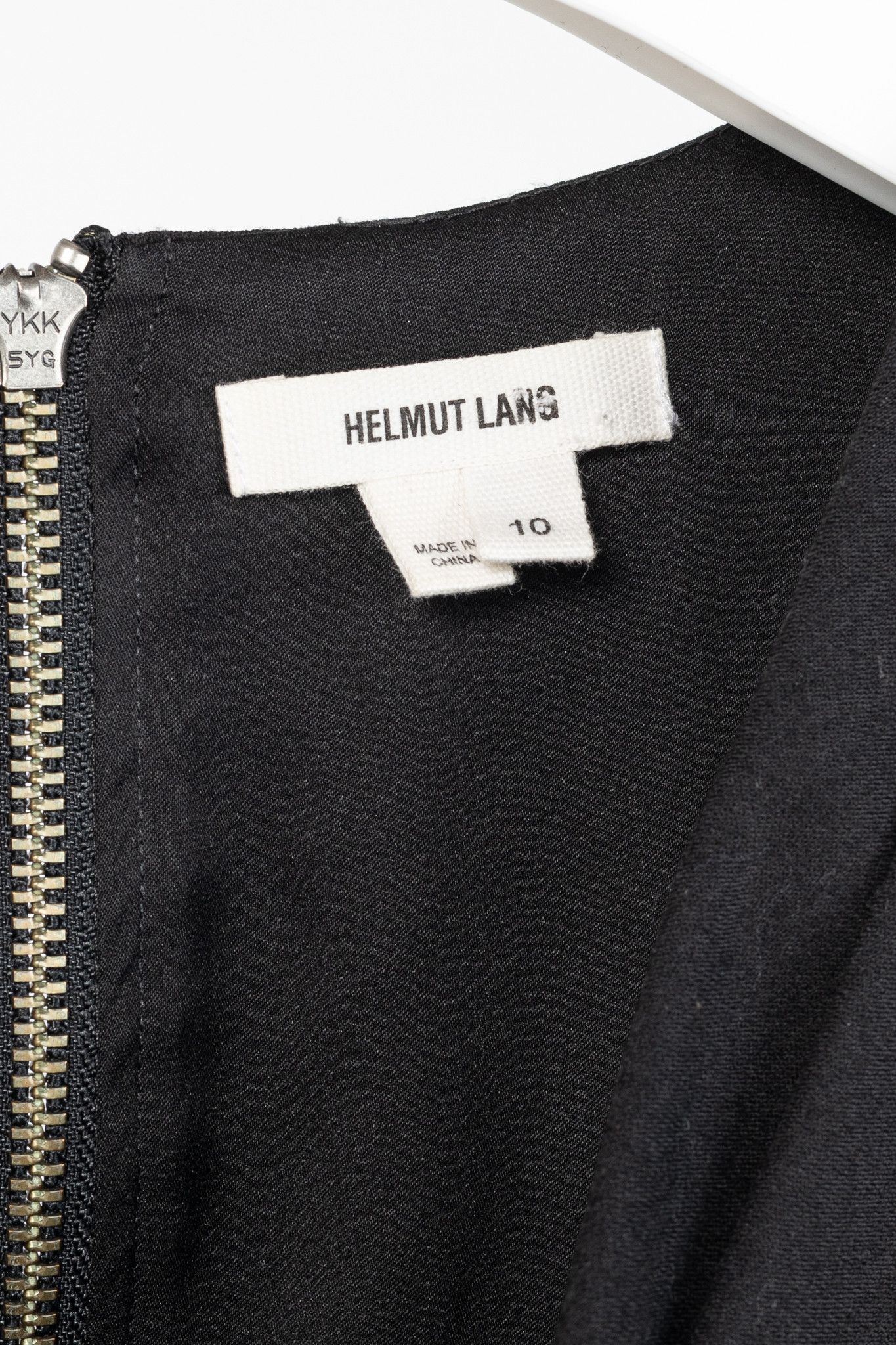 Helmut Lang Helmut Lang Black Nexus Wool Knee-Length Dress Size L / US 10 / IT 46 - 4 Thumbnail