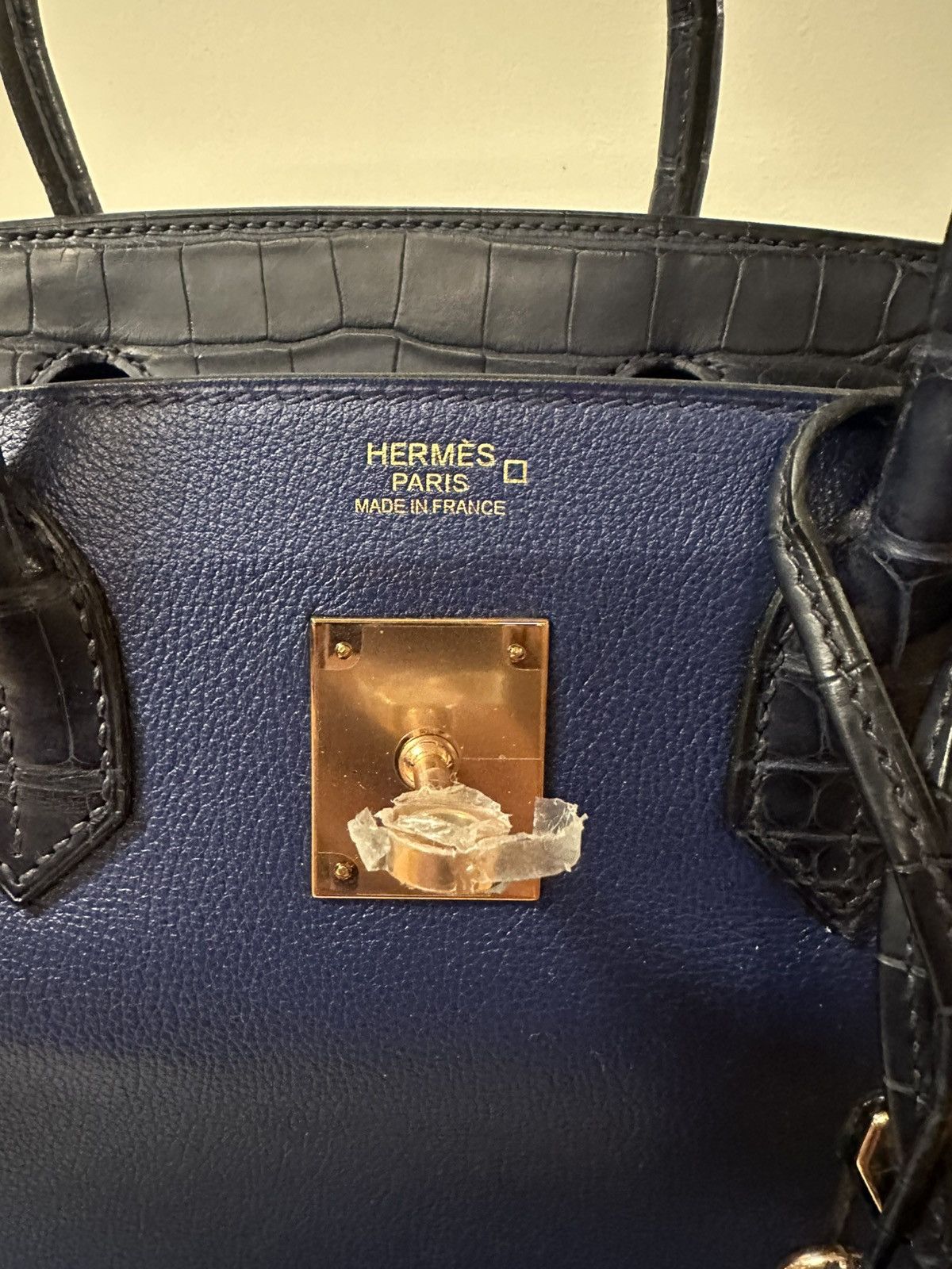 Hermes Hermès Bleu Marine Matte Mississipiensis Alligator Birkin 30 Size ONE SIZE - 8 Thumbnail