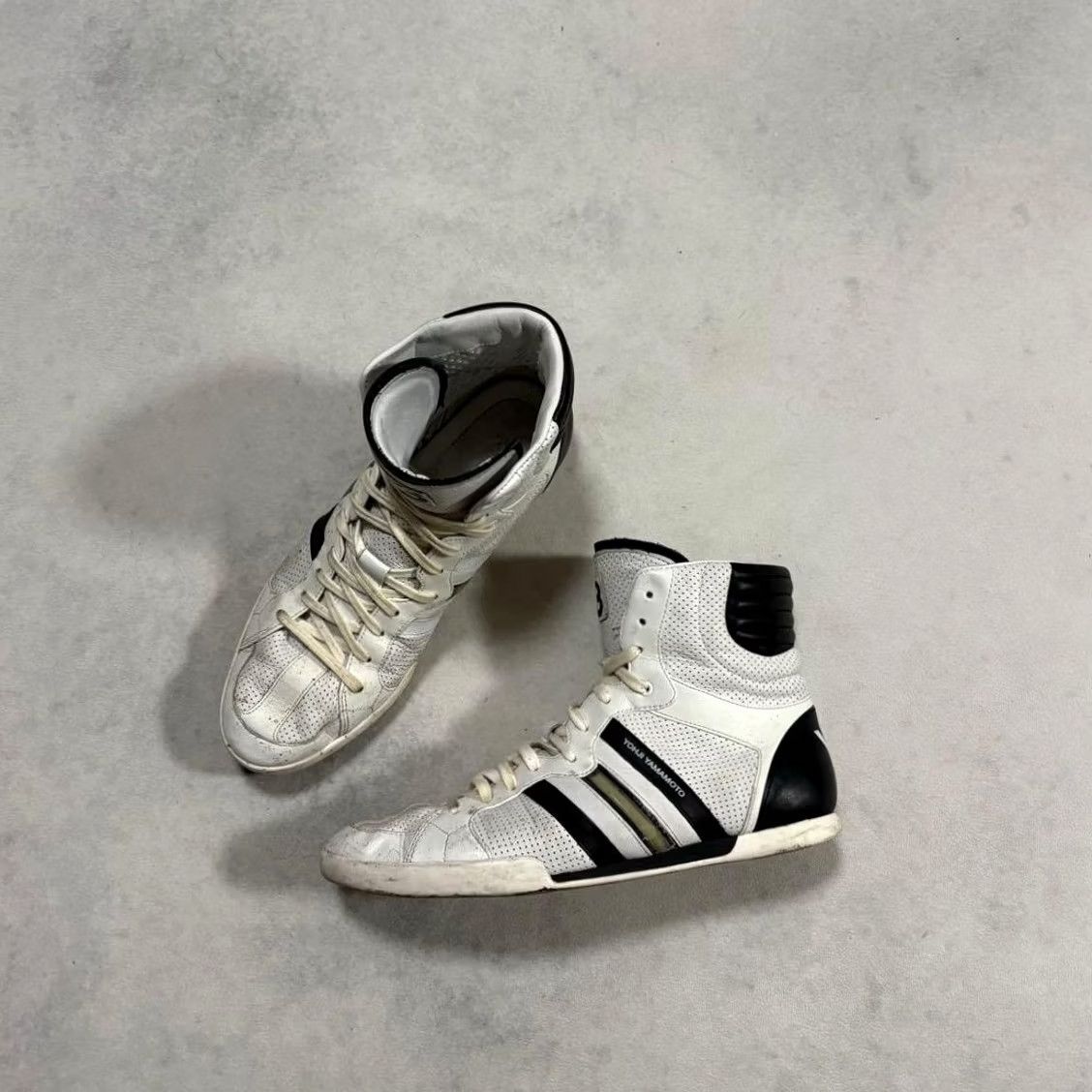 Y-3 Y-3 Sneaker Men 8.5US Collaboration Yohji Leather High Cut JPN Size US 9 / EU 42 - 2 Thumbnail