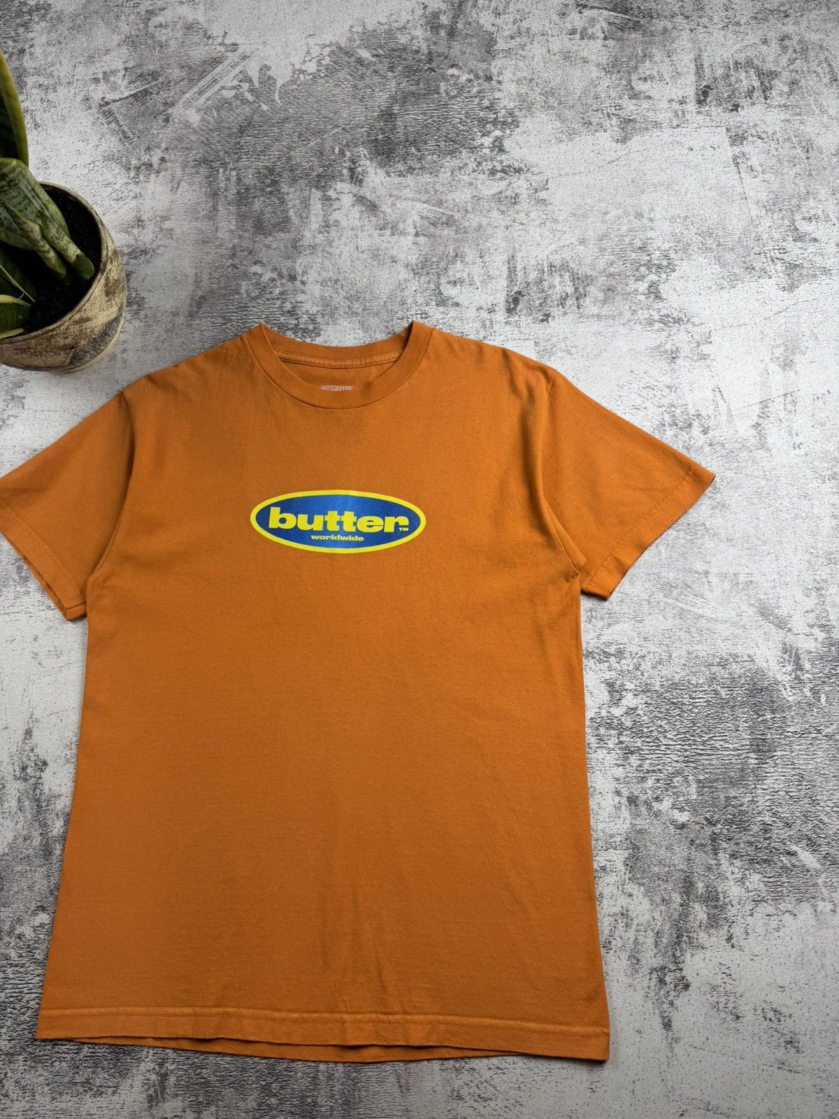 Butter Goods Butter Goods Surf Skate Rap USA Flag Hip Hop Rap Orange Skull Y2K T Shirt Tee Size US M / EU 48-50 / 2 - 3 Thumbnail
