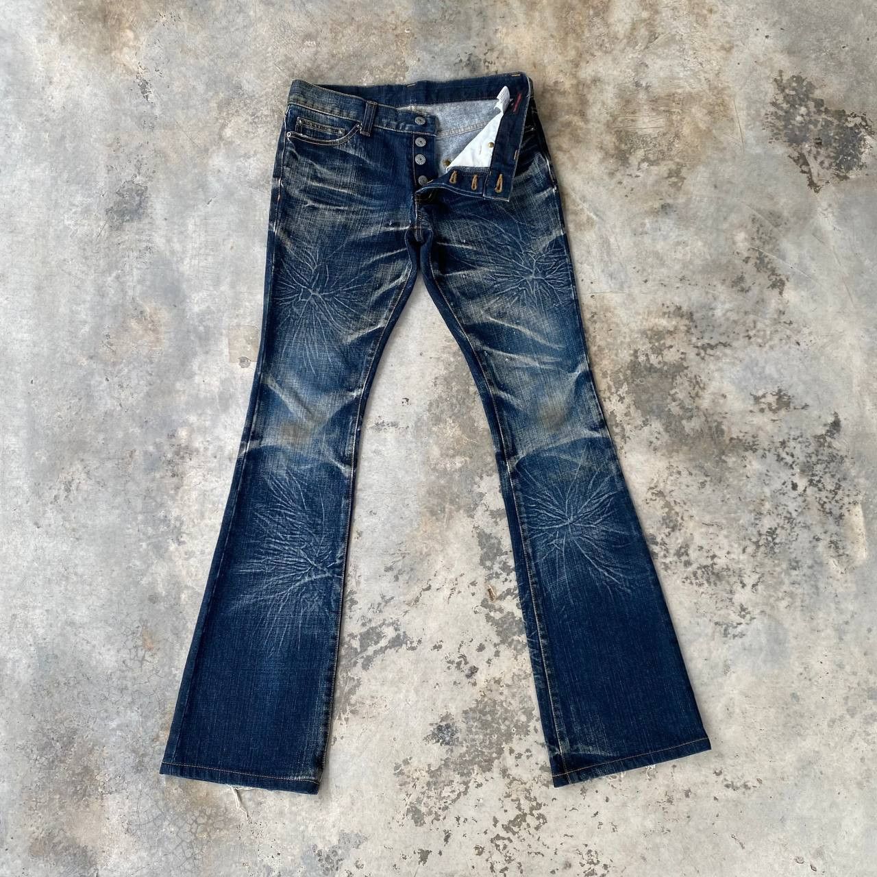 Japanese Brand FLARED JAPAN MODERN LOVERS RUSTY STARBURST GHOSTCLAW MARK Size US 28 / EU 44 - 16 Thumbnail